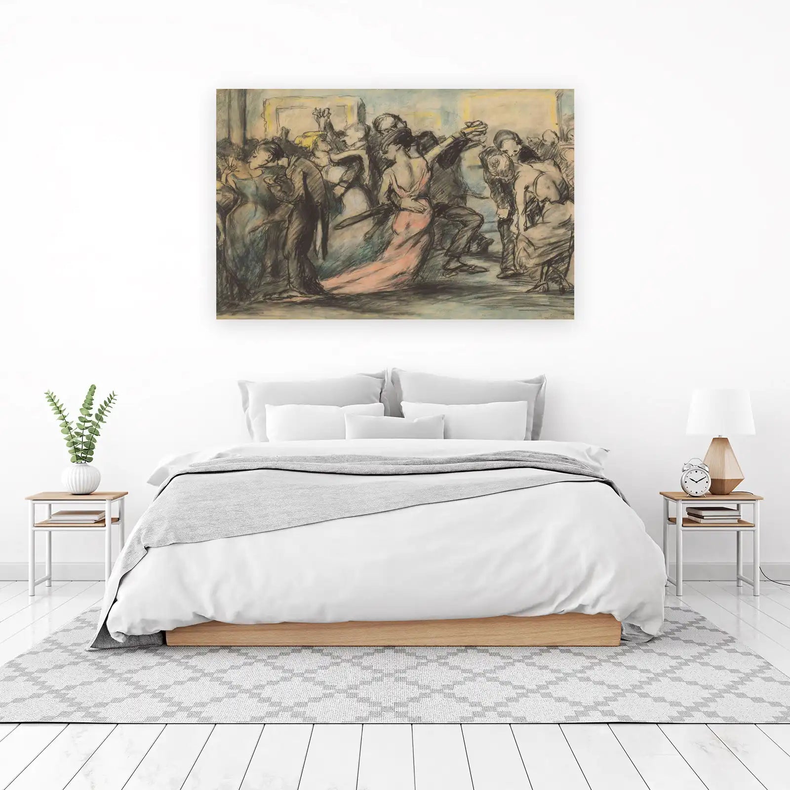 Elegant Dance Scene Vintage Charm Wall Art