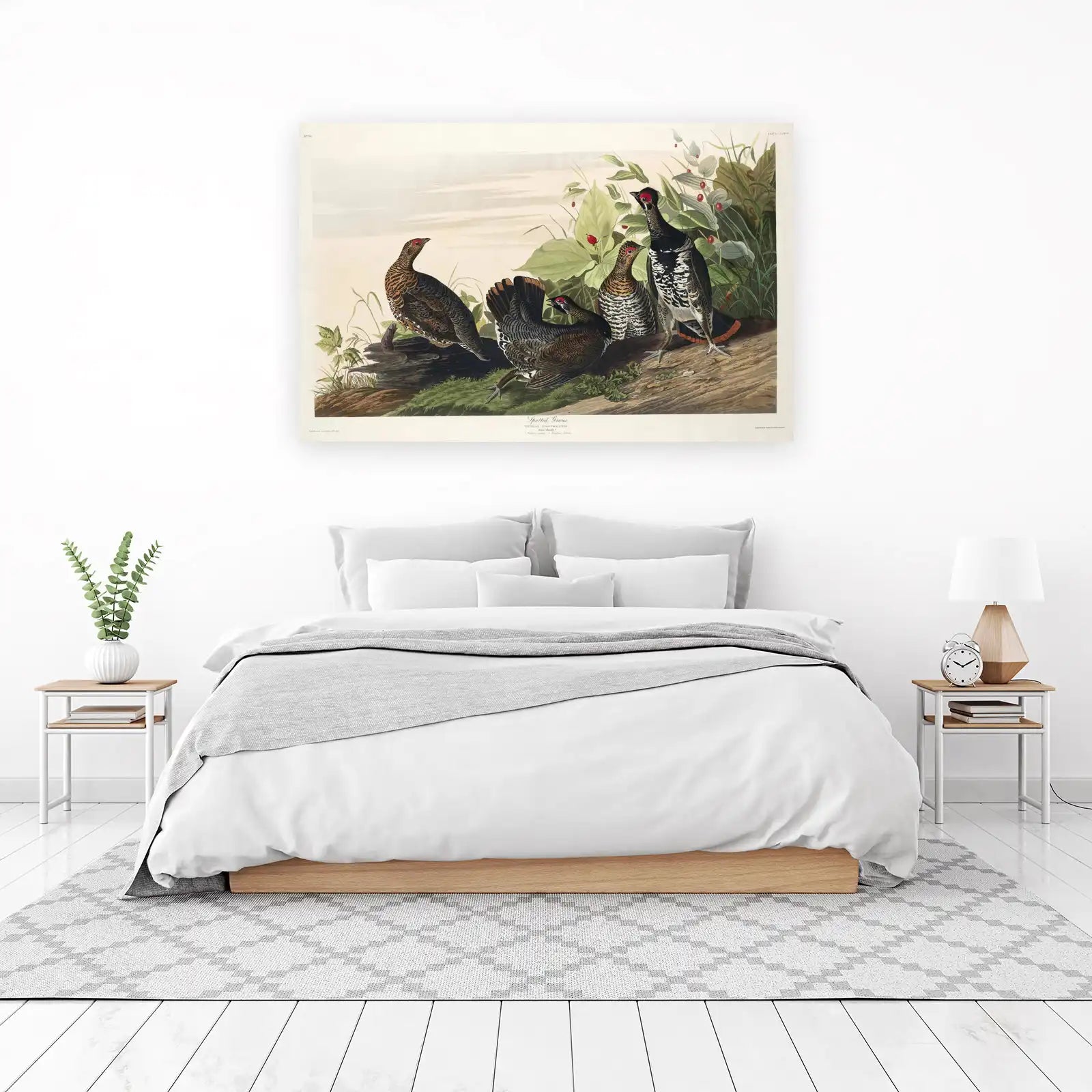 Spotted Grouse Vintage Bird Art Wall Art