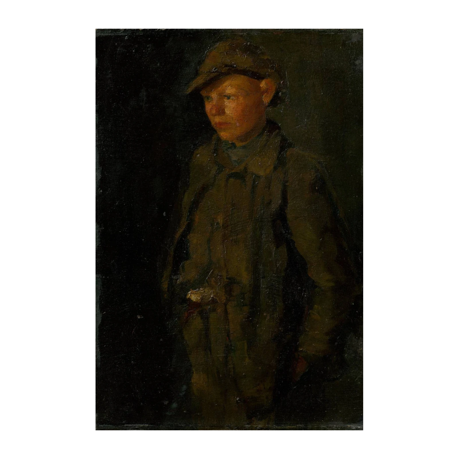 Vintage Boy Portrait Classic Wall Art
