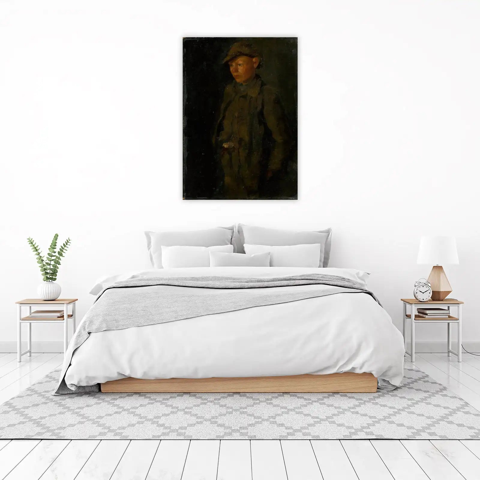 Vintage Boy Portrait Classic Wall Art