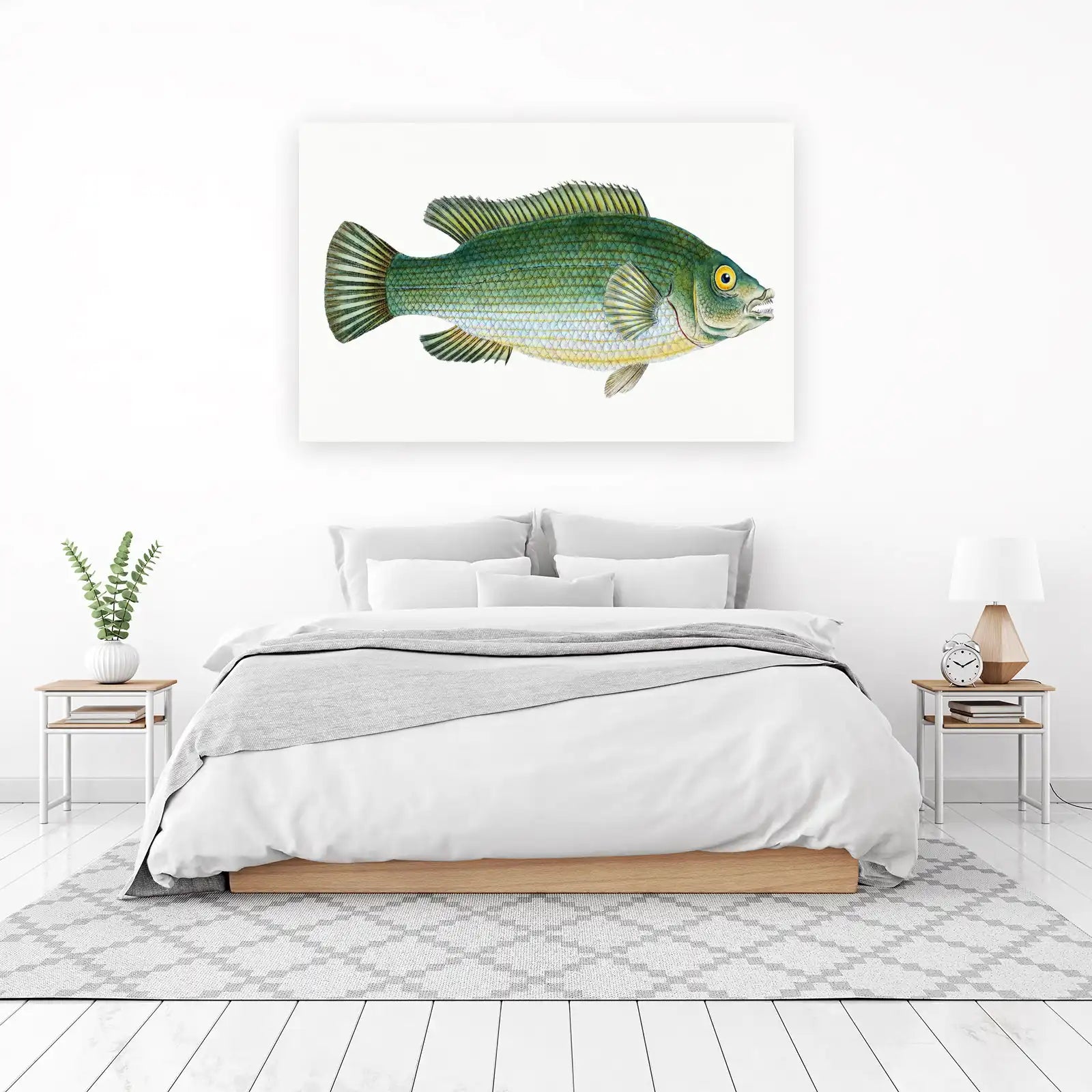Vintage Fish Illustration Wall Art