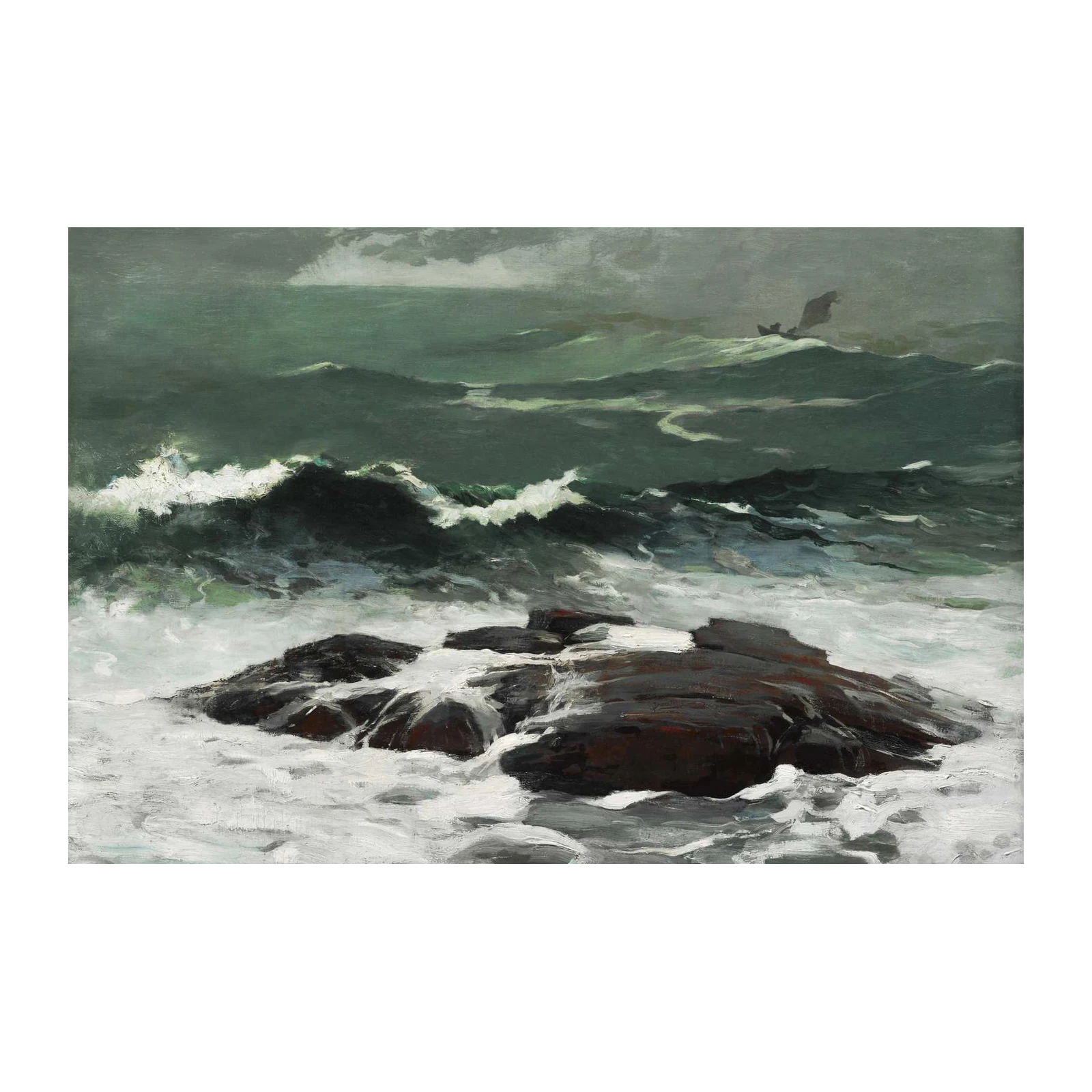 Stormy Seas Boat Wall Art