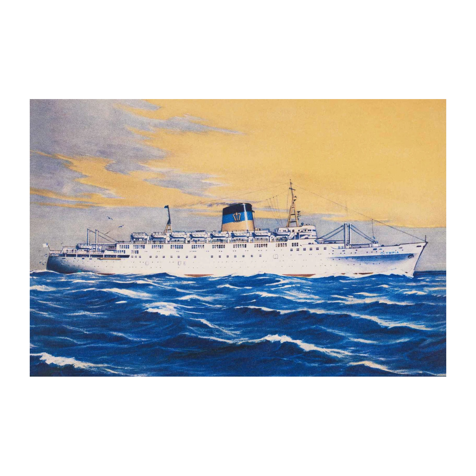 Vintage Olympia Ship Sailing Wall Art