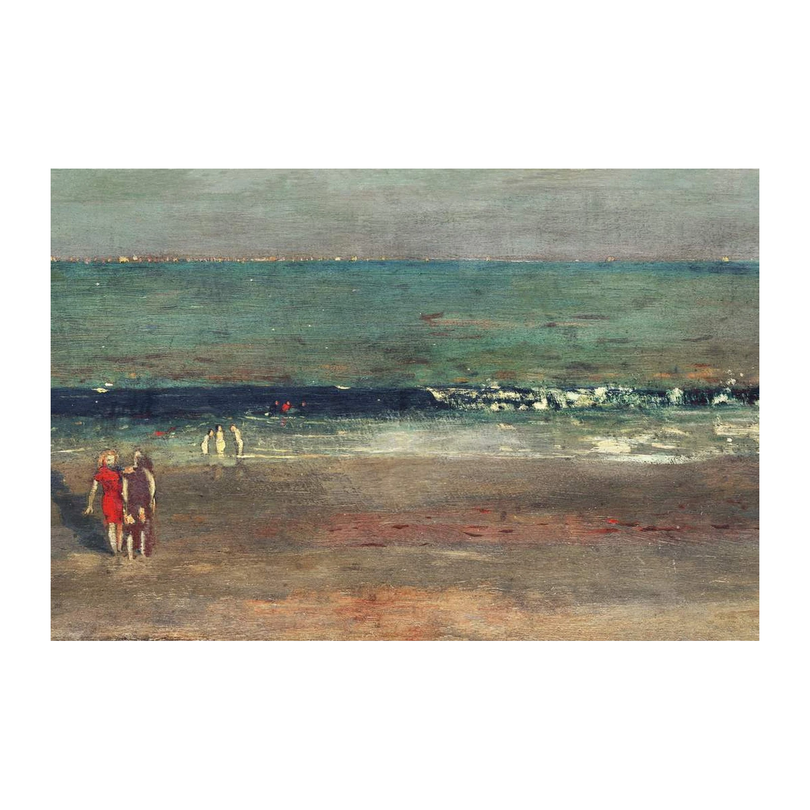 Coastal Serenity Beach Scene Wall Art