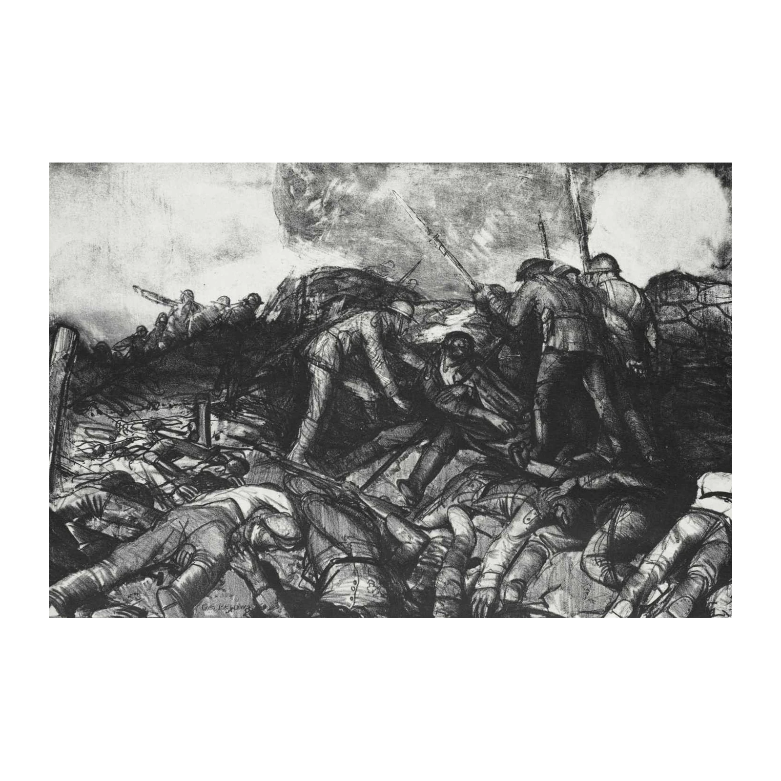 Intense Trench Warfare Art Wall Art
