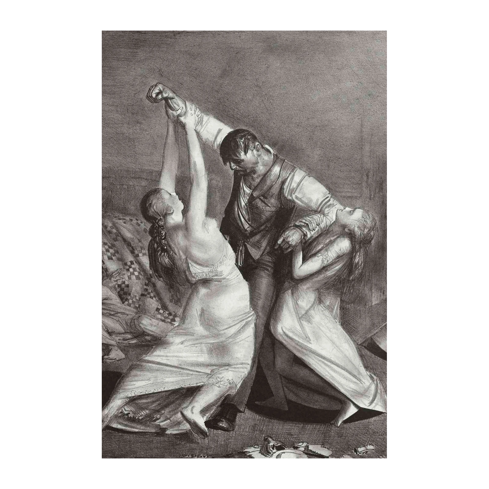 Dramatic Dance Wall Art - Vintage Art