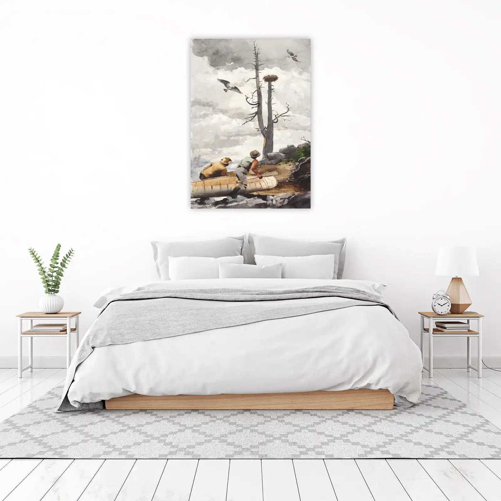 Nautical Adventure Canoe Ospreys Wall Art
