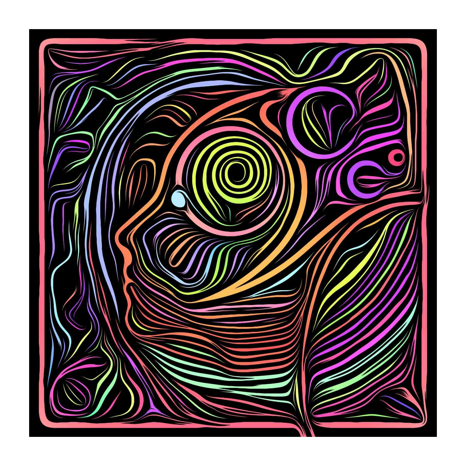 Vibrant Abstract Mind Wall Art