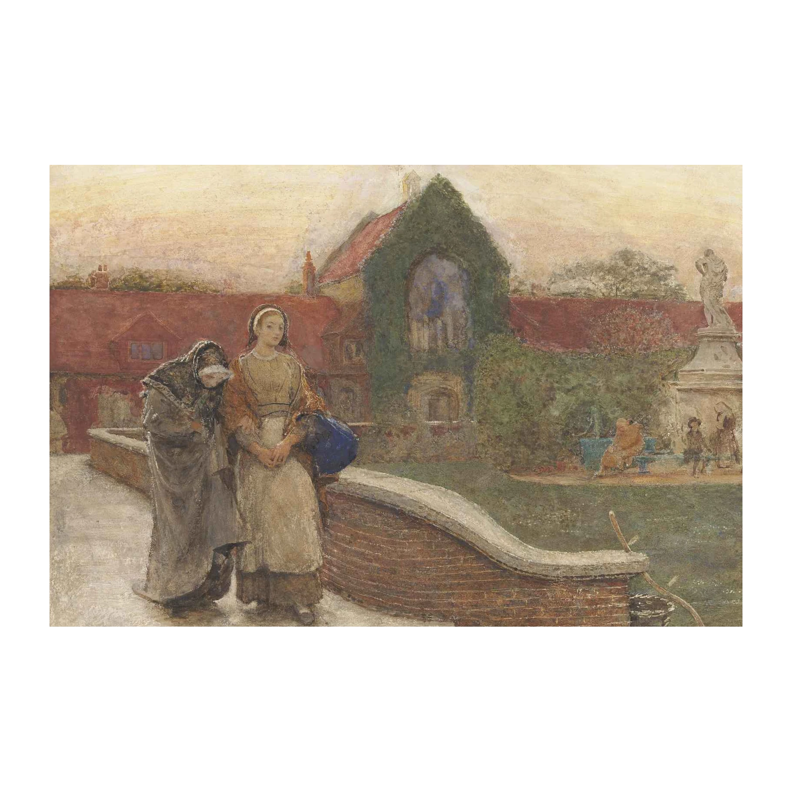 Vintage Victorian Scene Wall Art