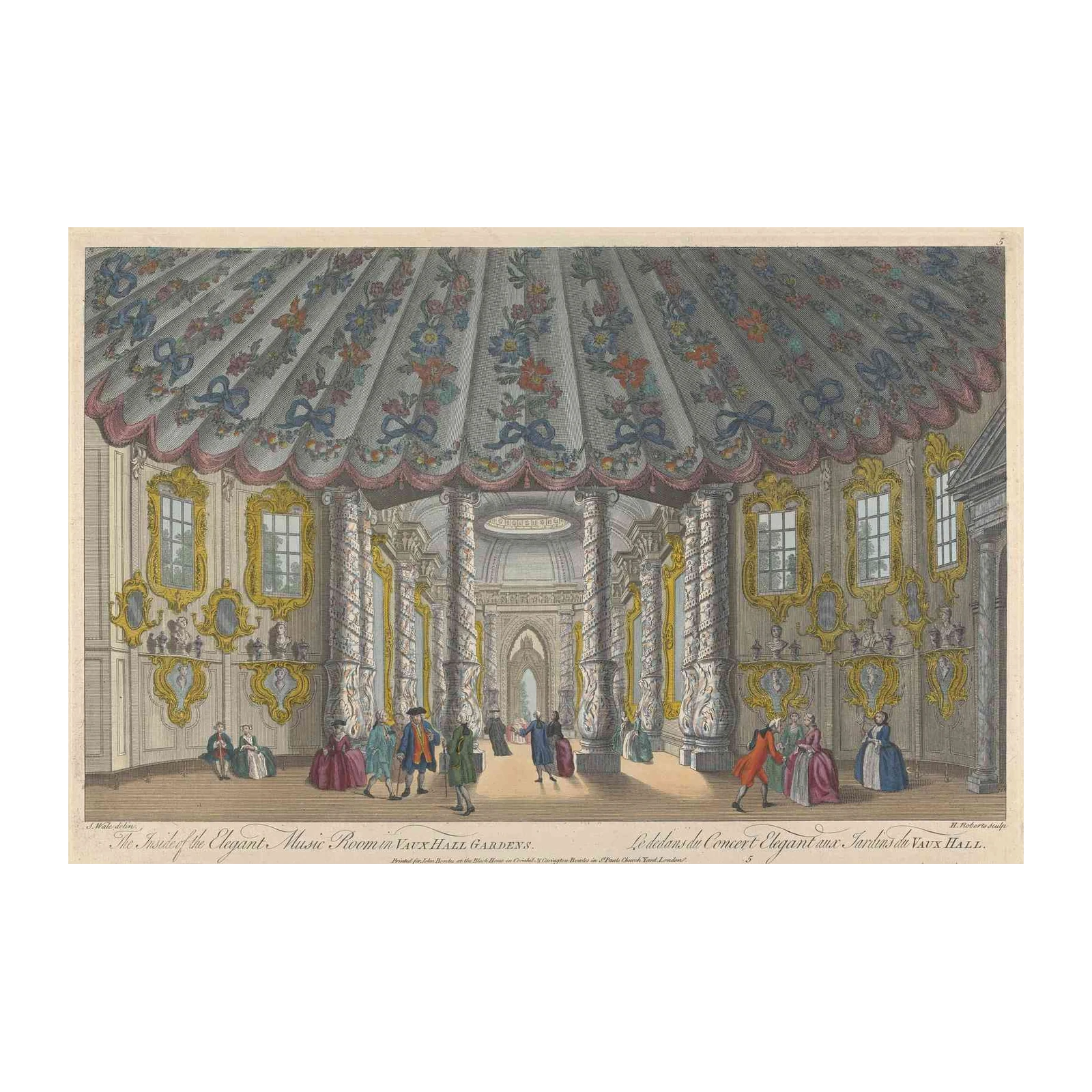 Elegant Music Room Vauxhall Gardens Wall Art