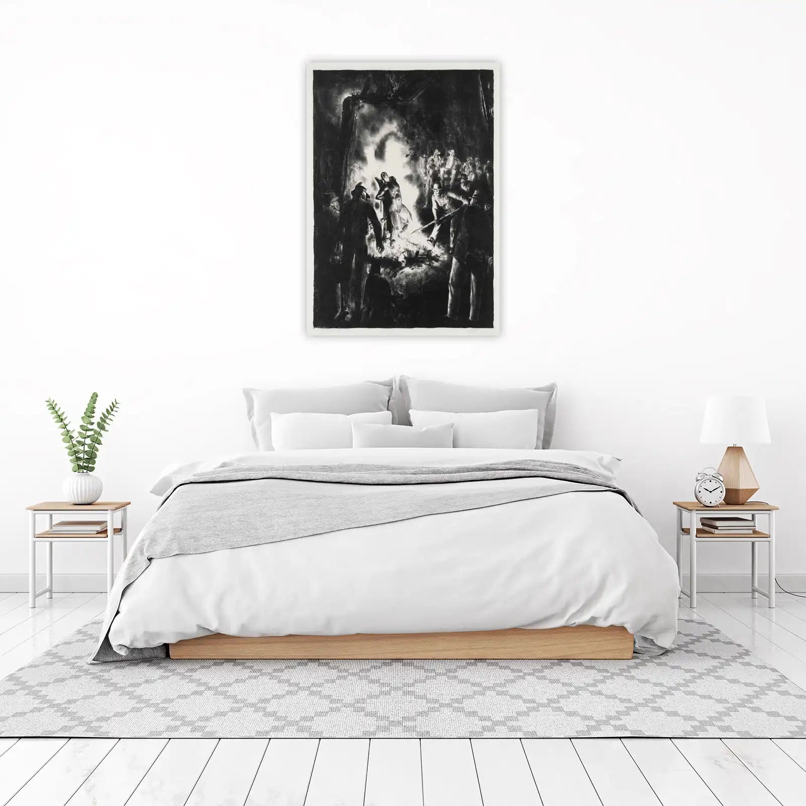Historic Martyrdom Charcoal Art Wall Art