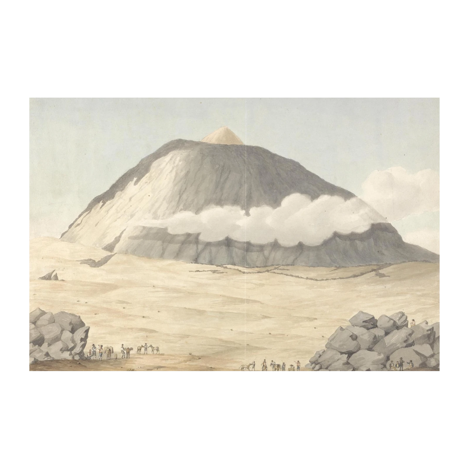 Majestic Mountain Landscape Vintage Wall Art