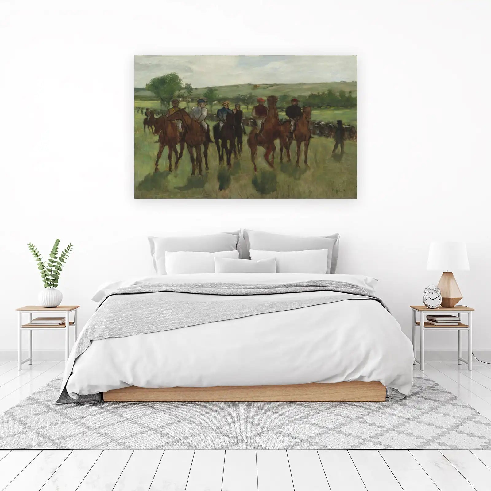 Jockeys on Horseback Impressionist Wall Art