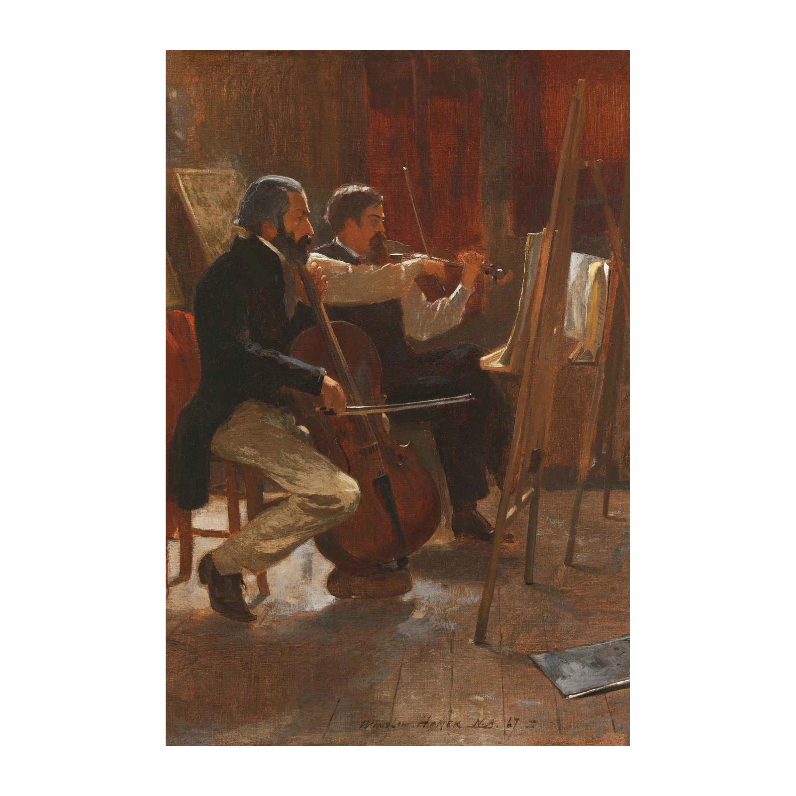 Musicians Serenade Oil Painting Wall Art