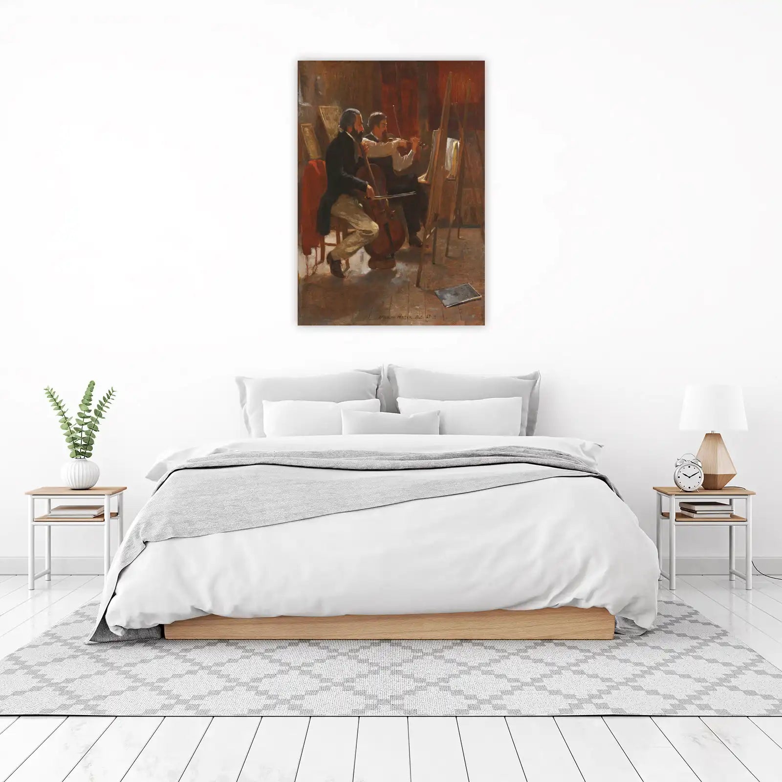 Musicians Serenade Oil Painting Wall Art
