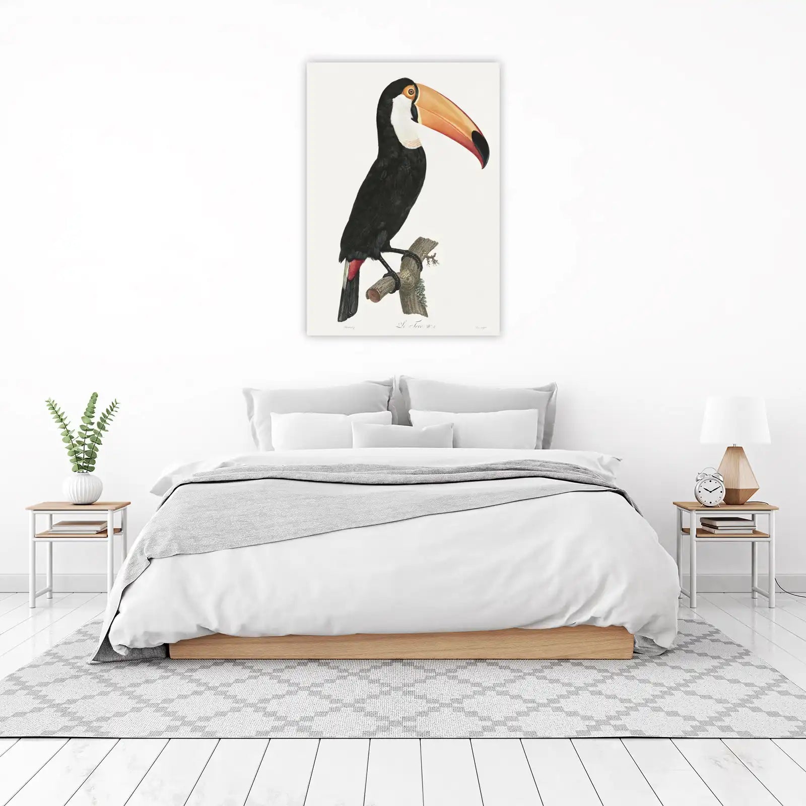 Elegant Toucan Bird Vintage Wall Art Wall Art
