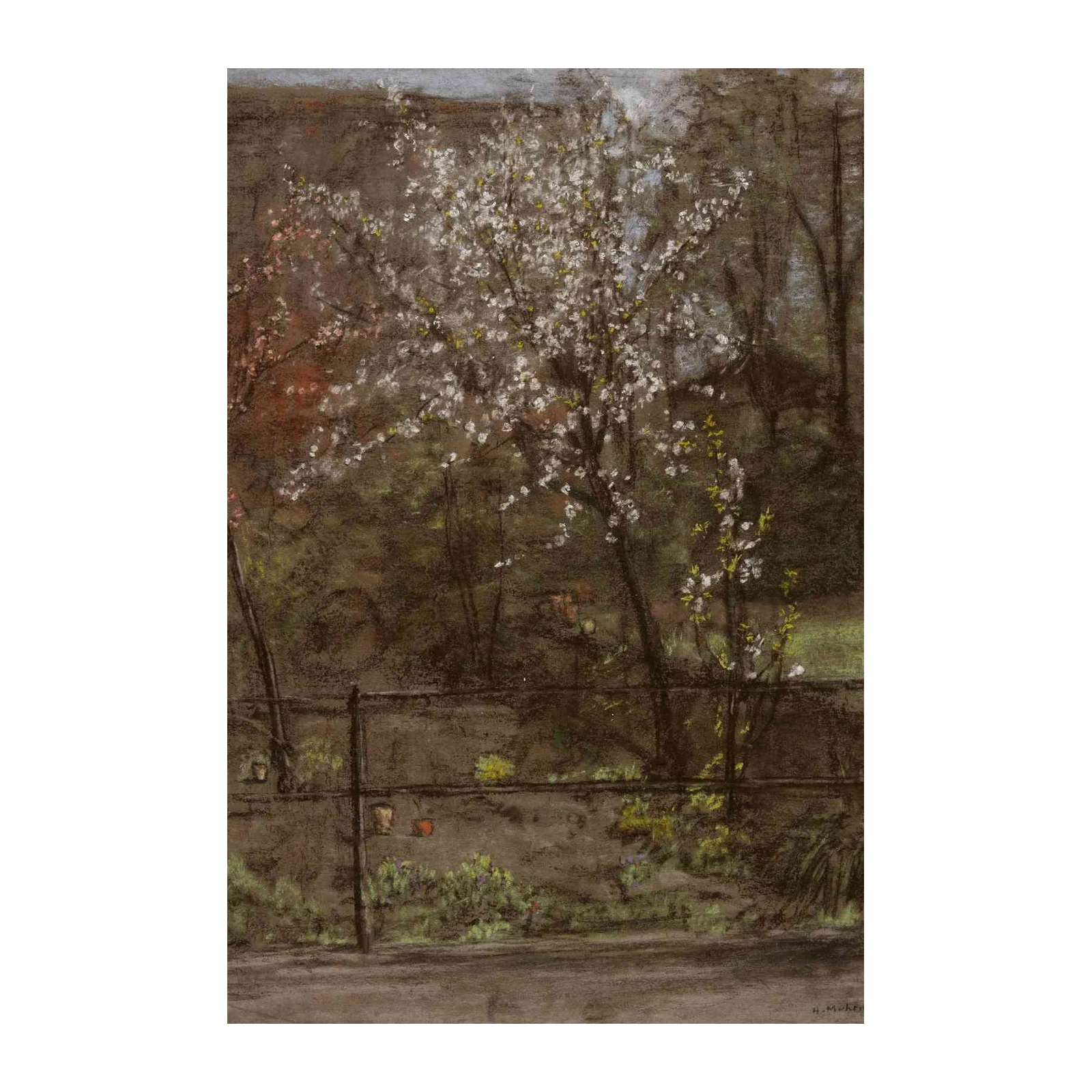 Spring Blossom Garden Pastel Wall Art