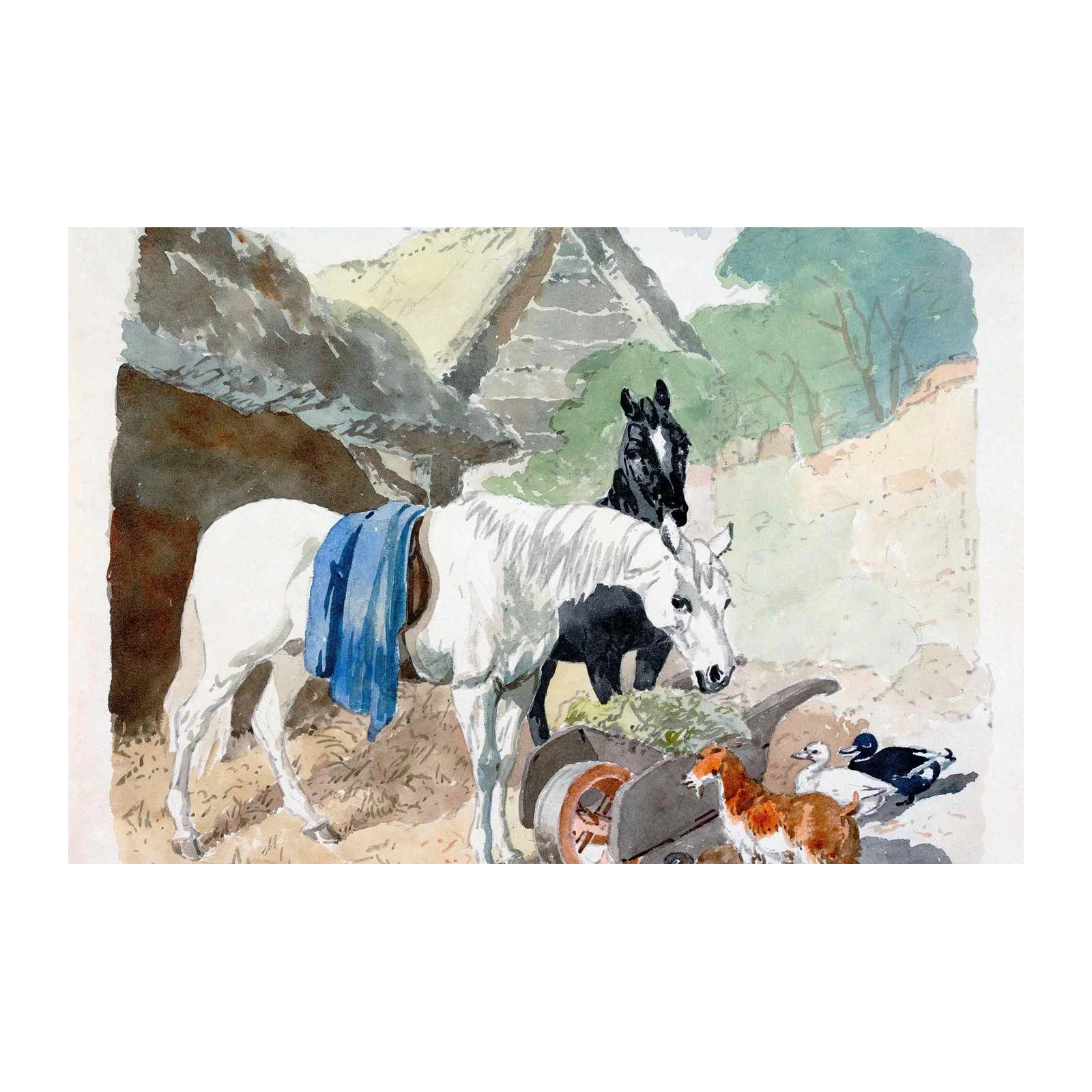 Vintage Farm Animals Wall Art
