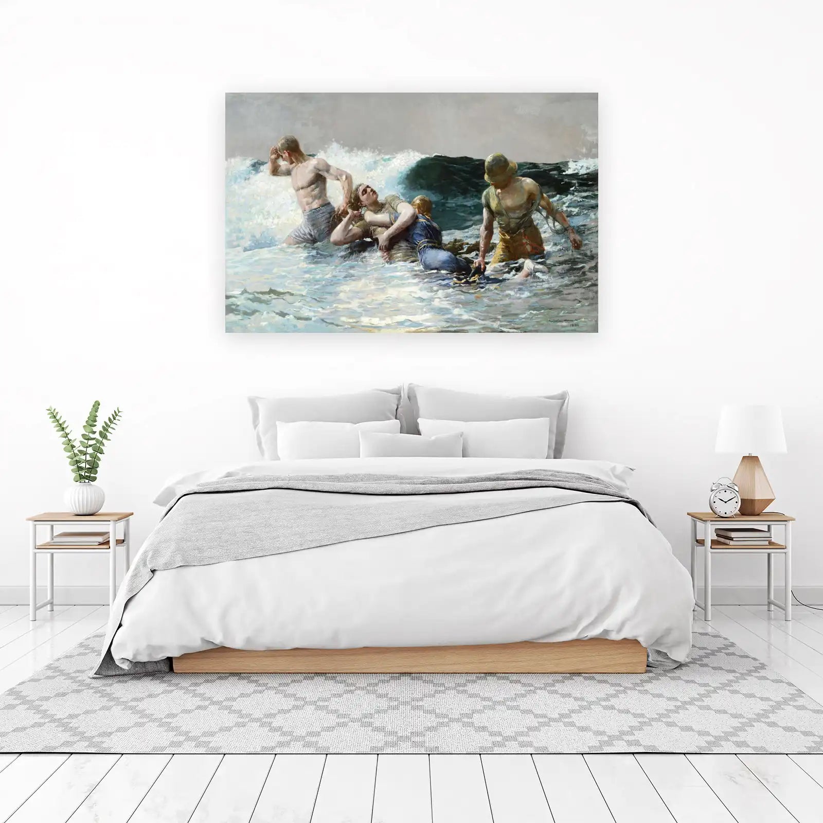 Heroic Rescue Sea Storm Wall Art