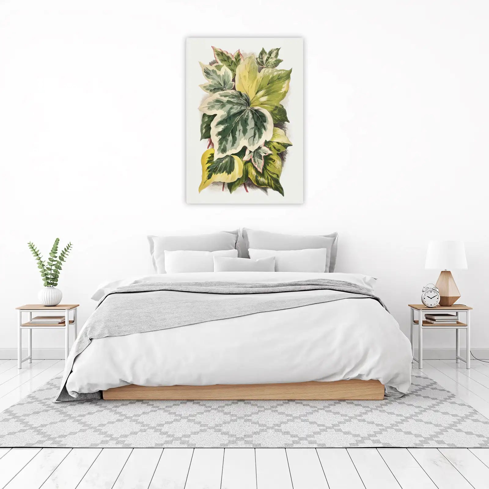 Vintage Botanical Ivy Leaves Wall Art