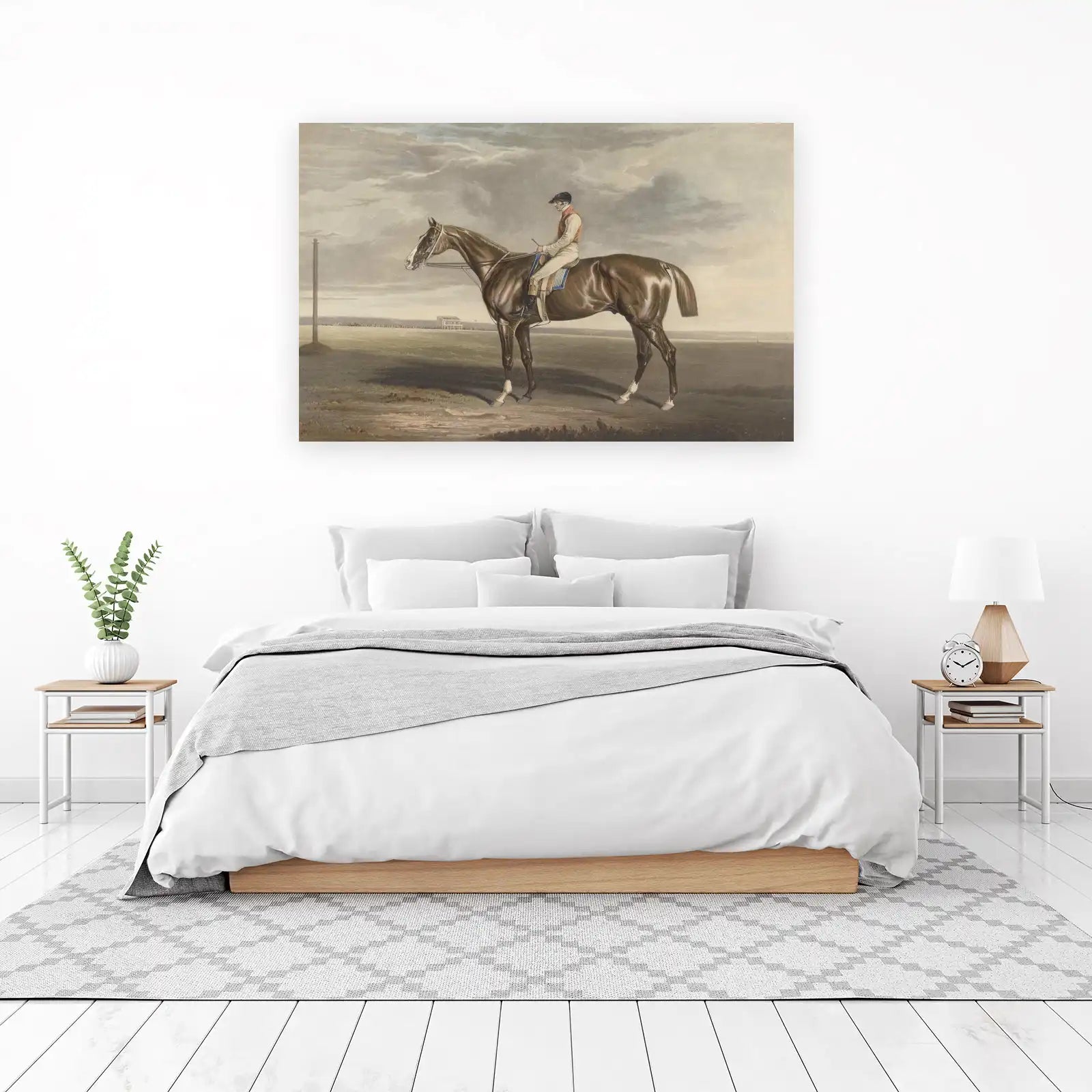 Majestic Jockey & Horse Racing Vintage Wall Art