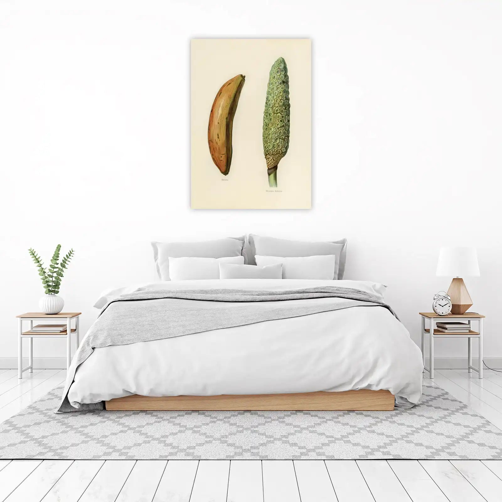 Botanical Banana & Monstera Deliciosa Wall Art