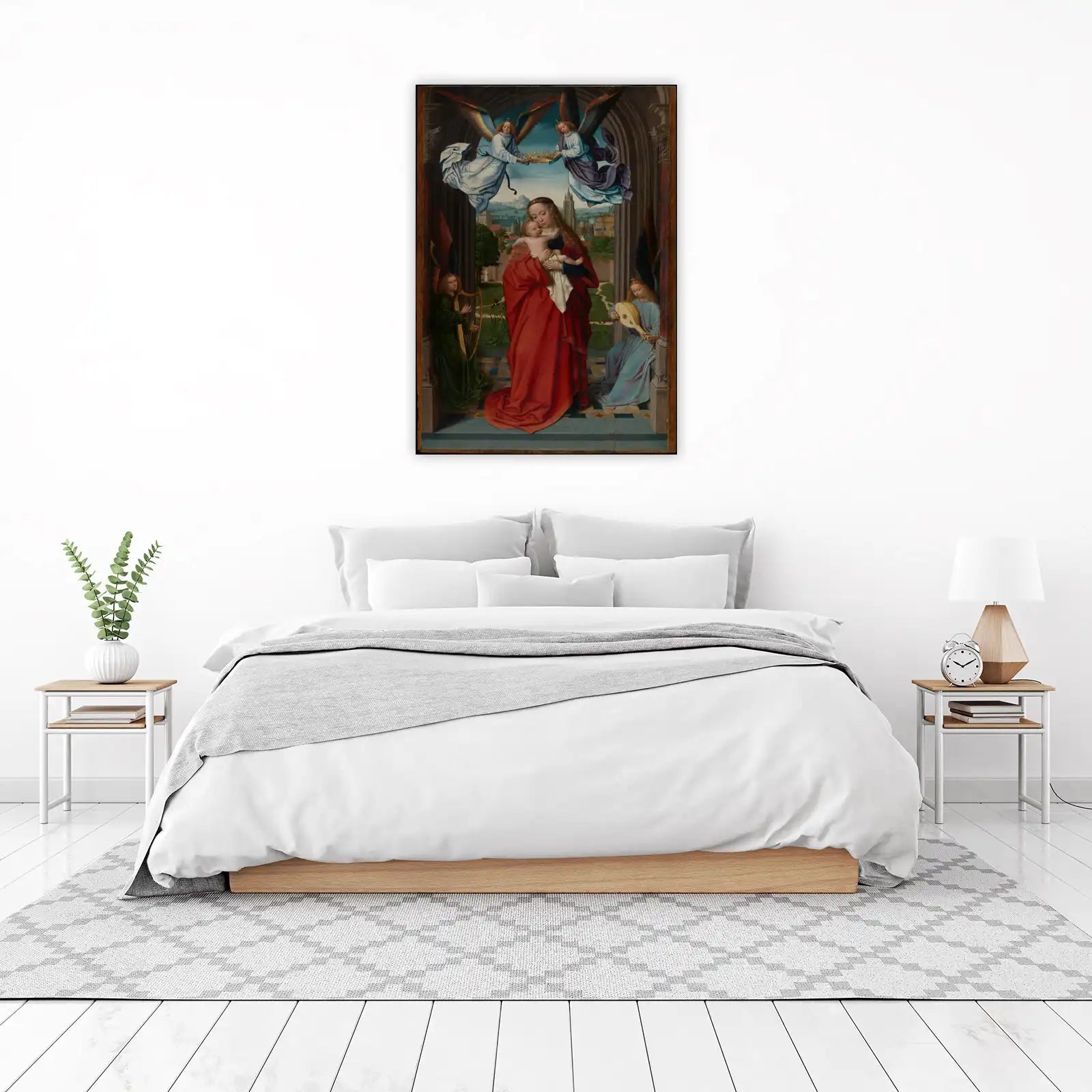 Madonna and Child with Angels Renaissance Wall Art