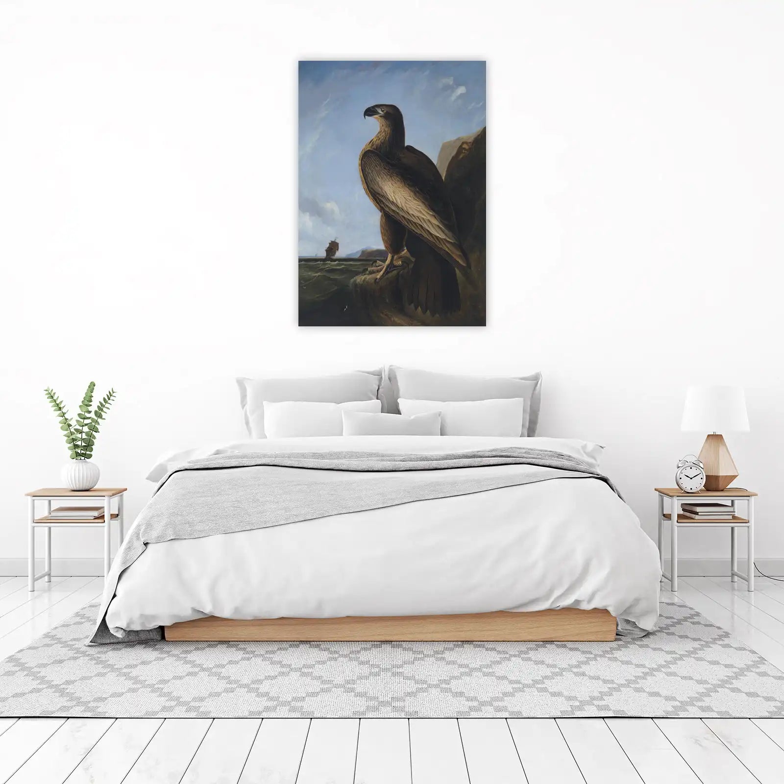 Majestic Eagle Coastal Scene Wall Art