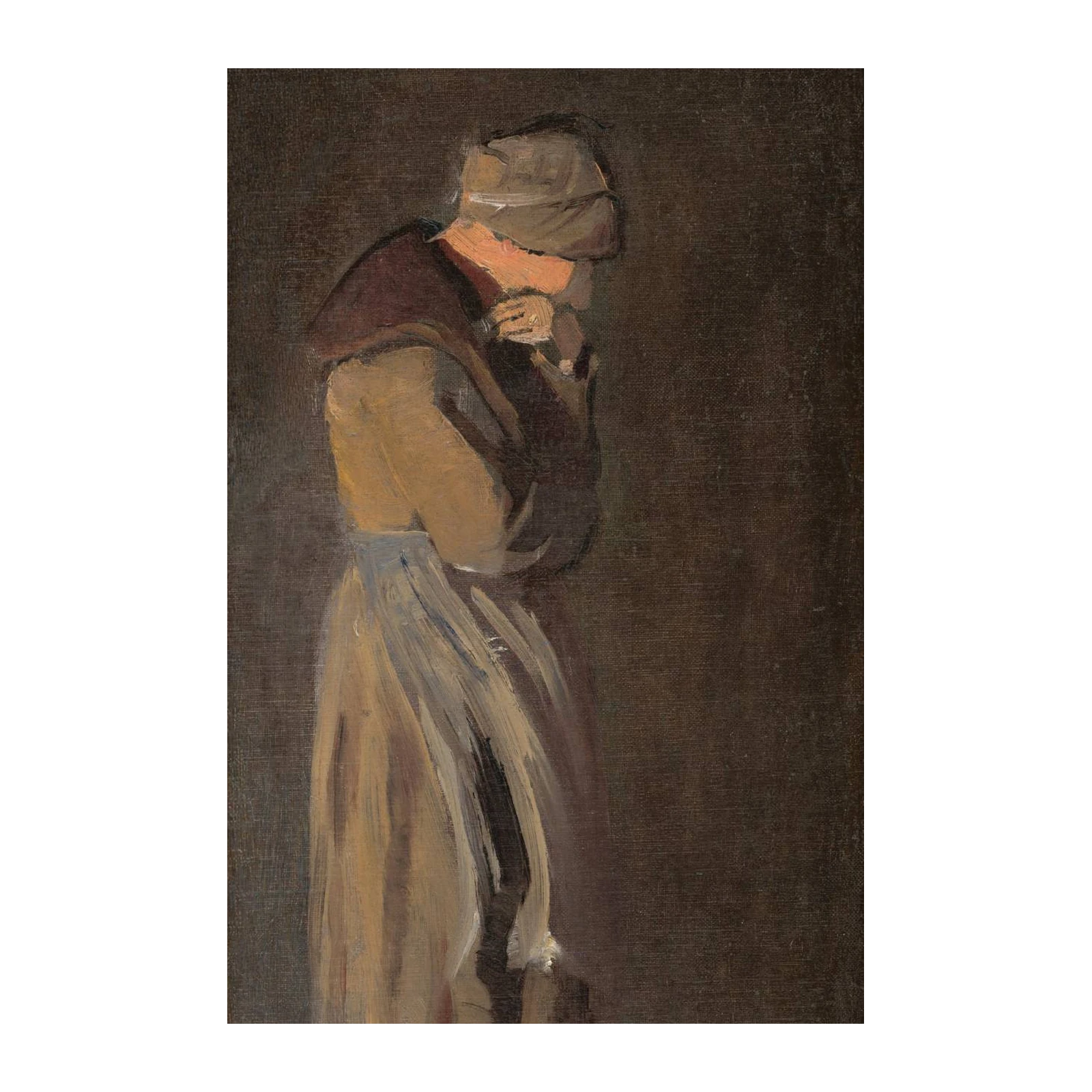 Thoughtful Woman Portrait Wall Art