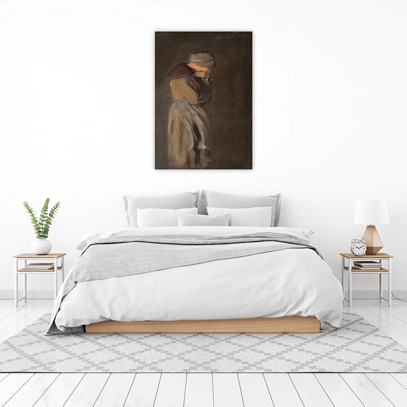 Thoughtful Woman Portrait Wall Art