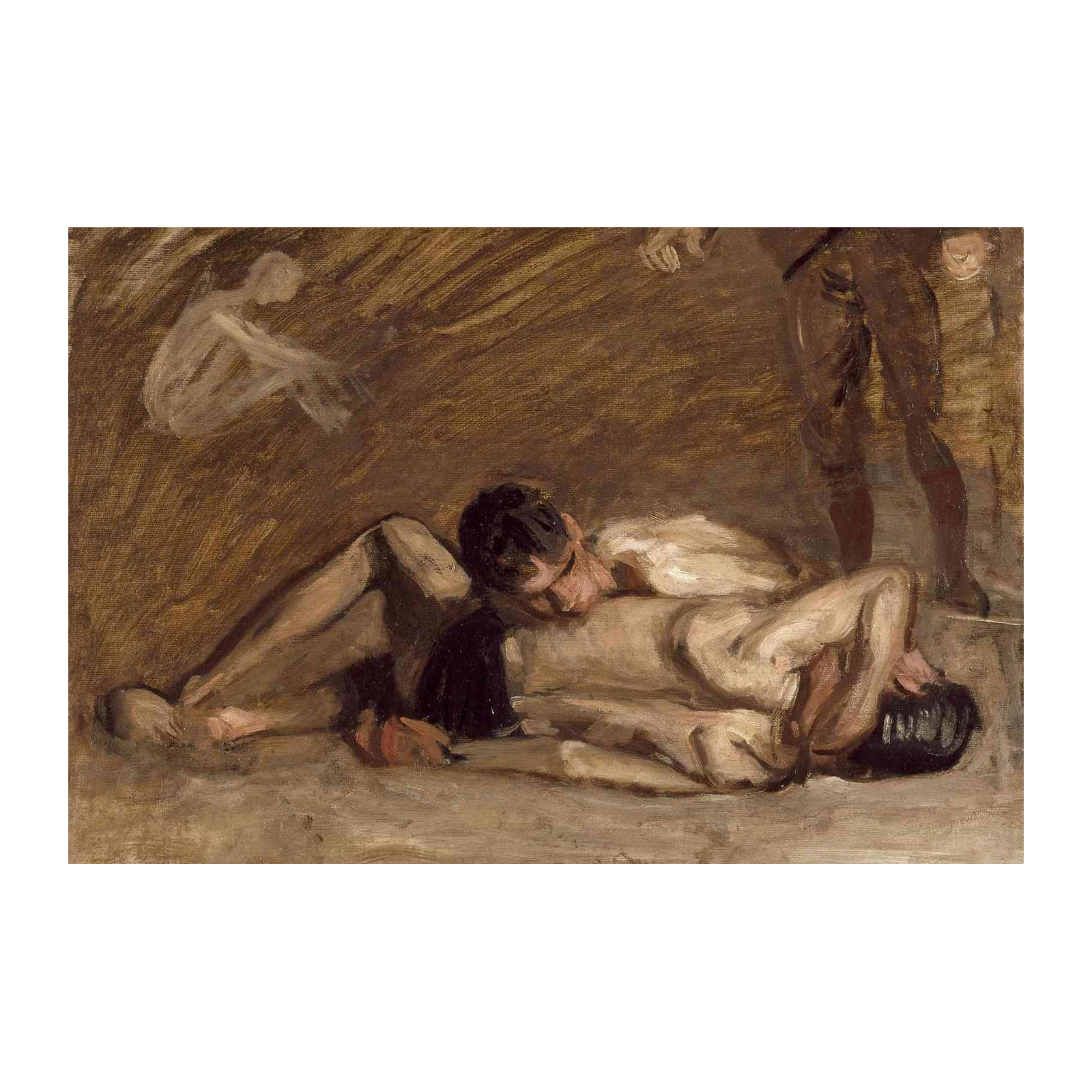 Figurative Nude Embrace Wall Art