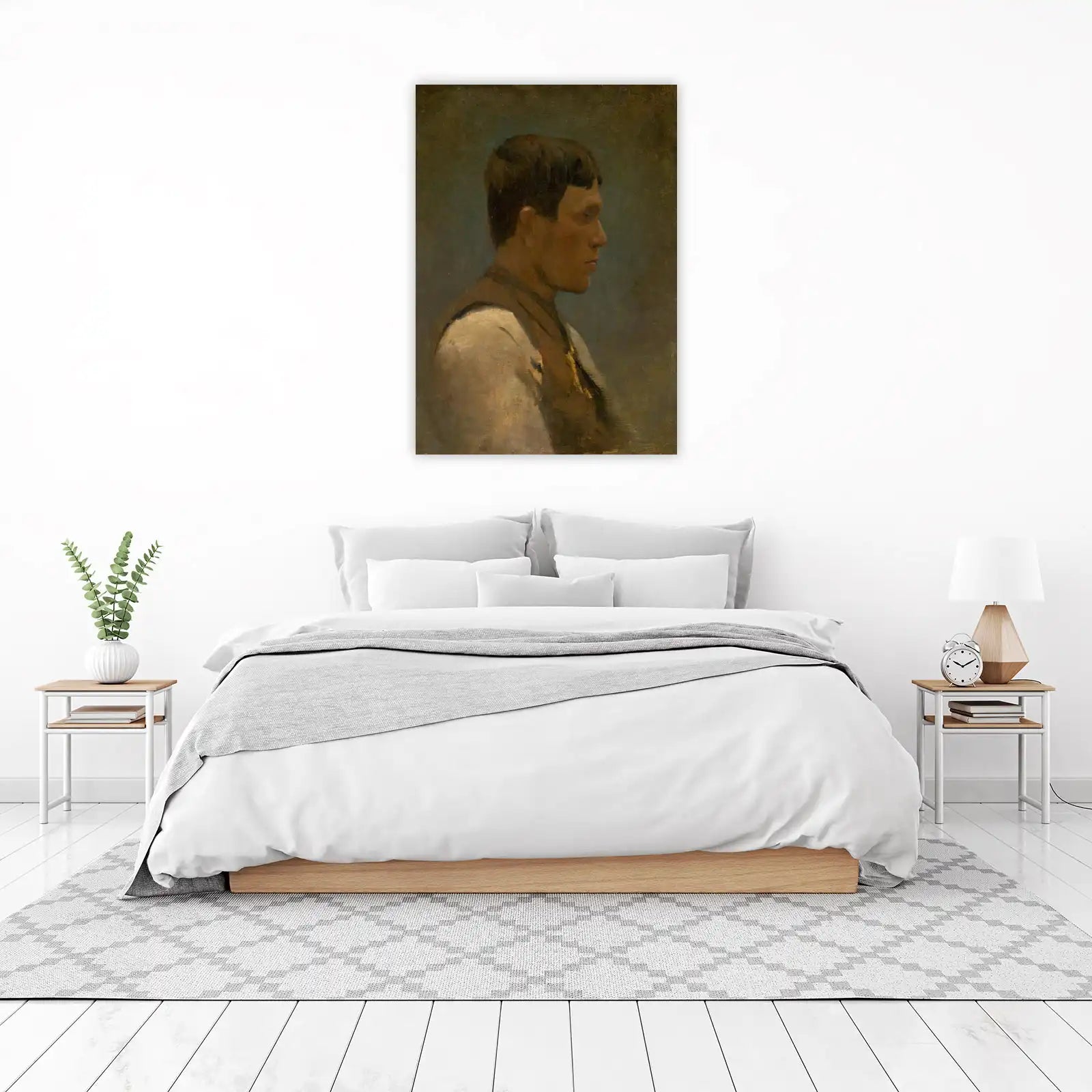 Portrait of a Man Profile Art Wall Art