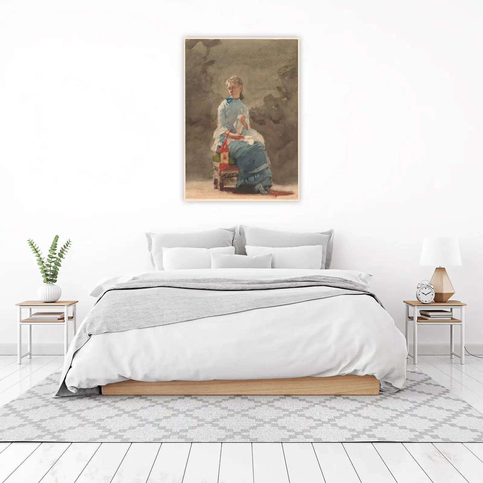 Young Girl with Lantern Wall Art