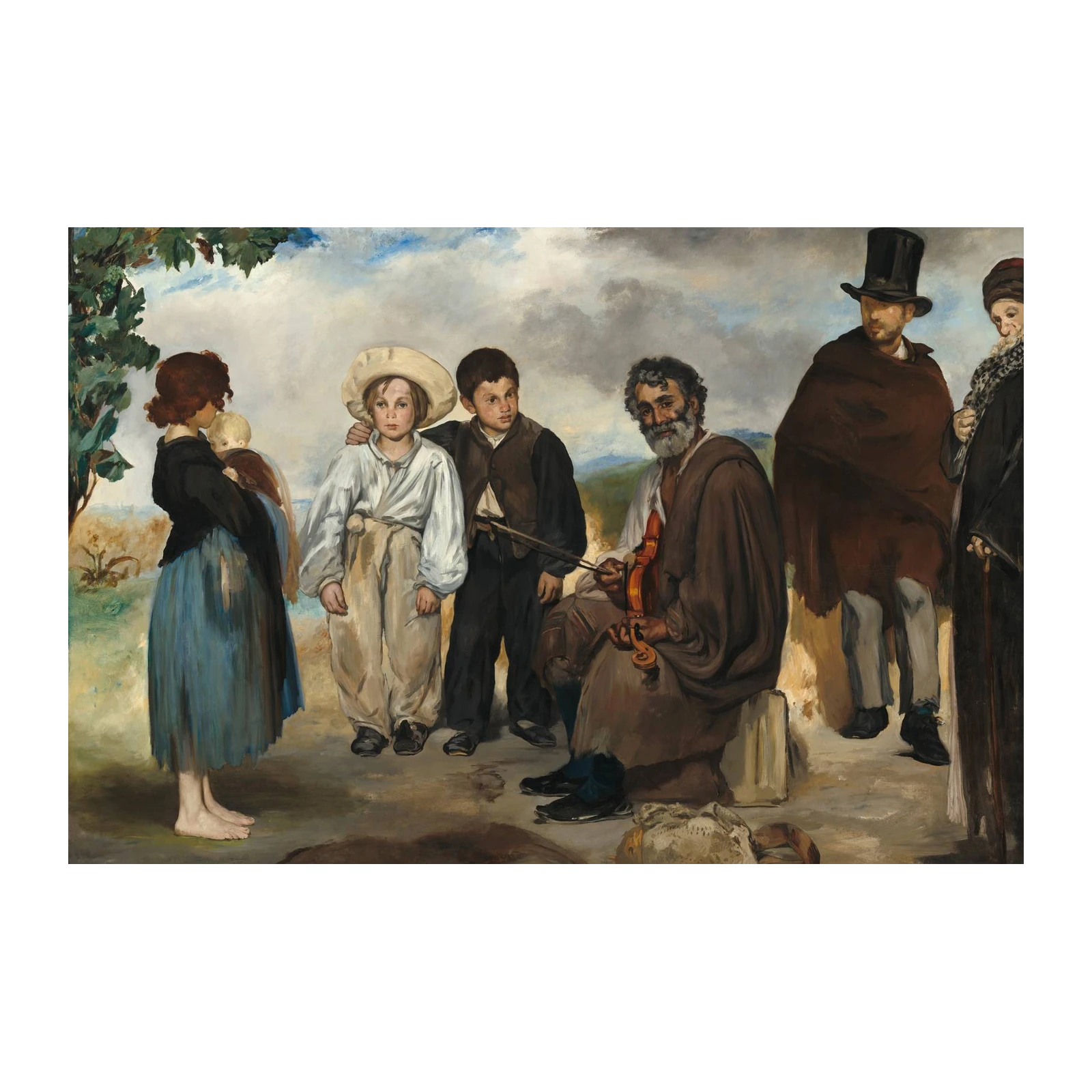 The Violinist & The Travelers Wall Art