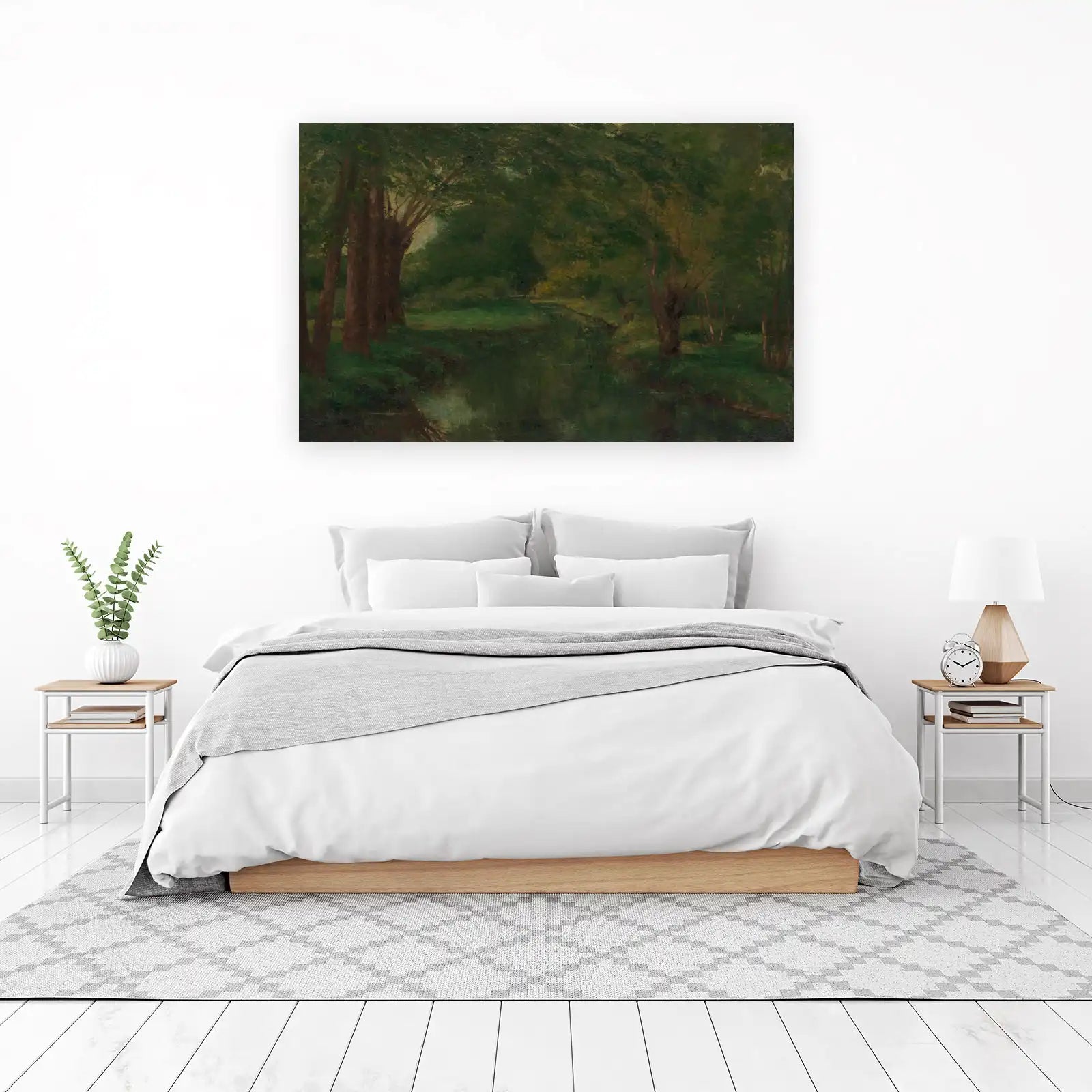 Tranquil Woodland River Wall Art