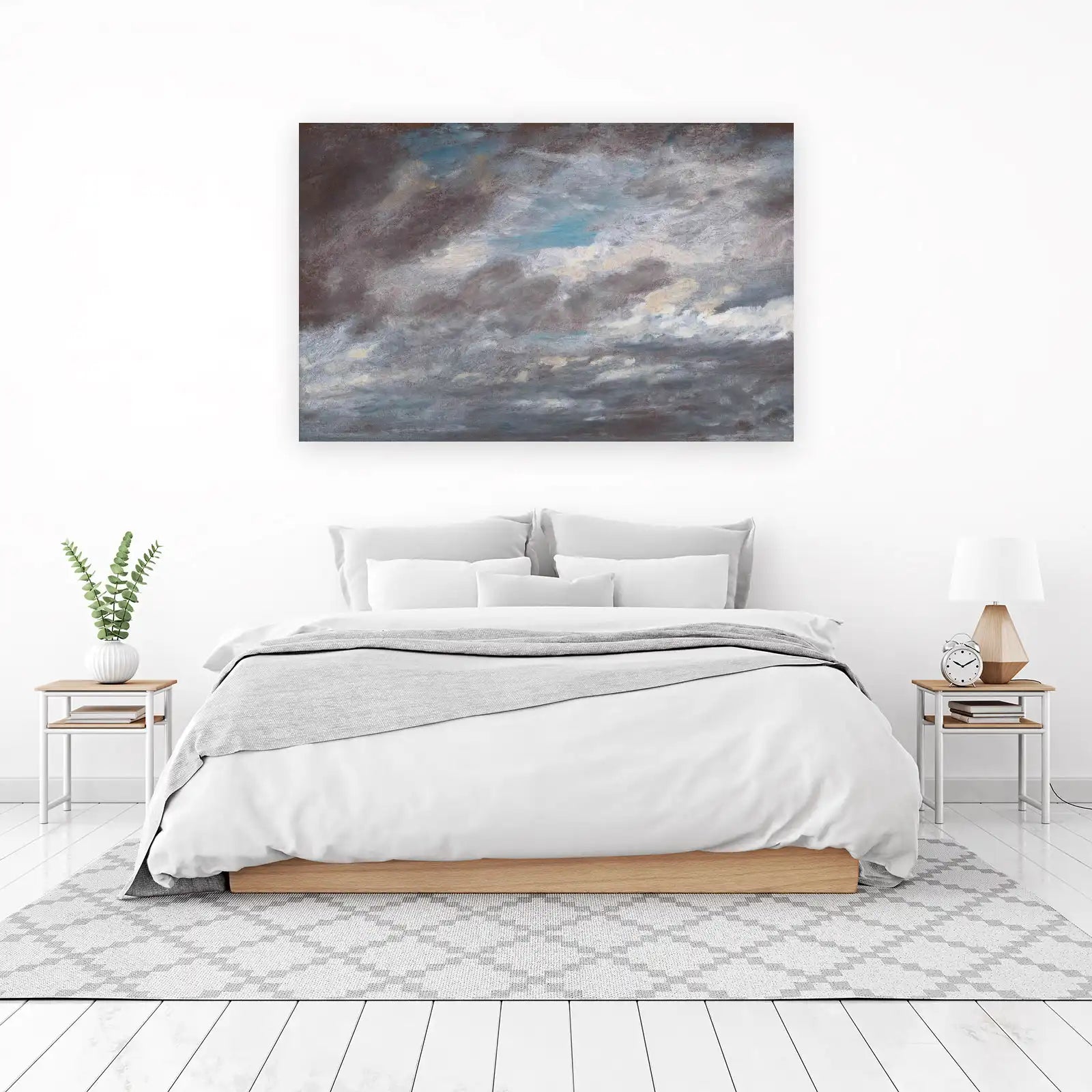Dramatic Stormy Sky Textured Wall Art