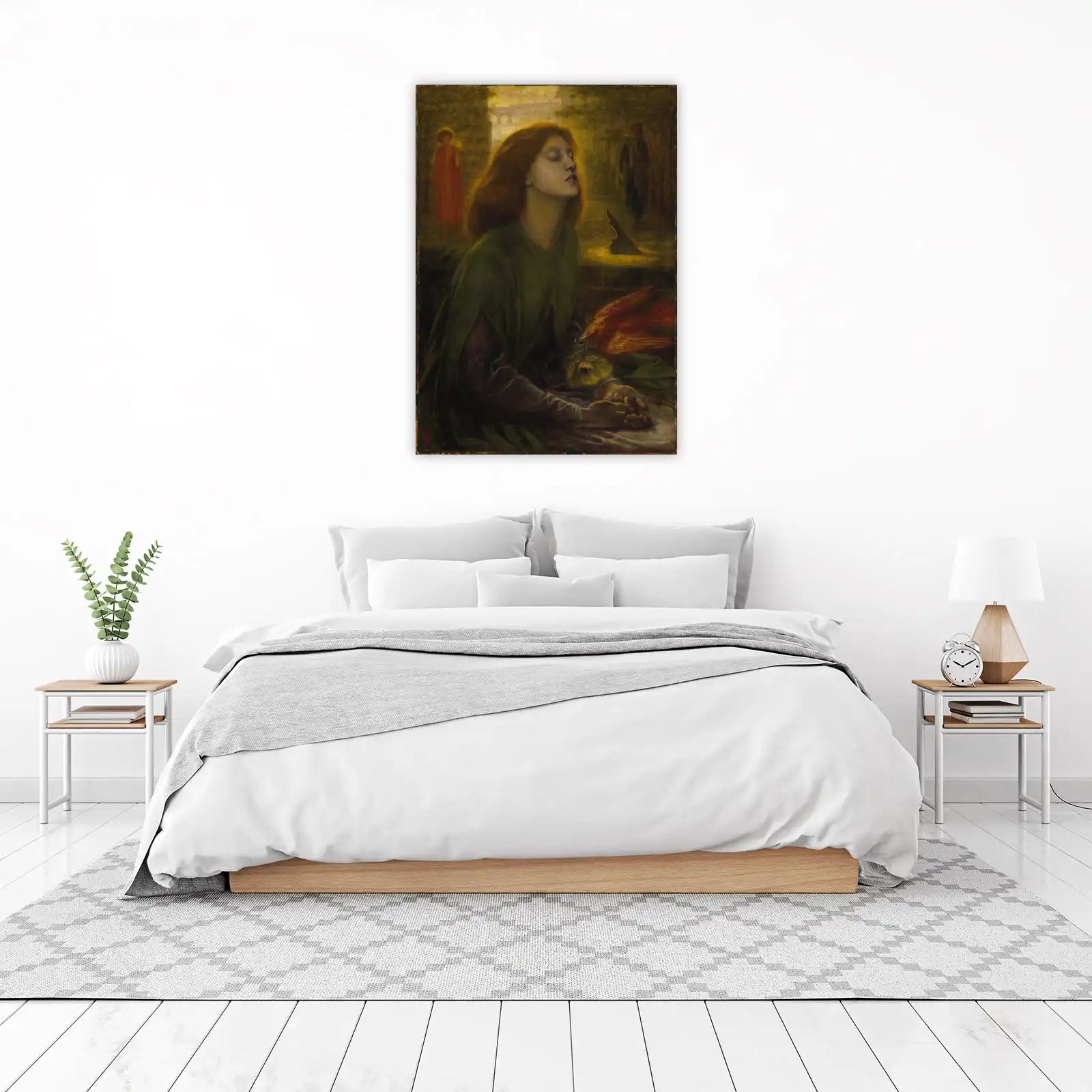 Mystic Serenity Woman & Bird Wall Art