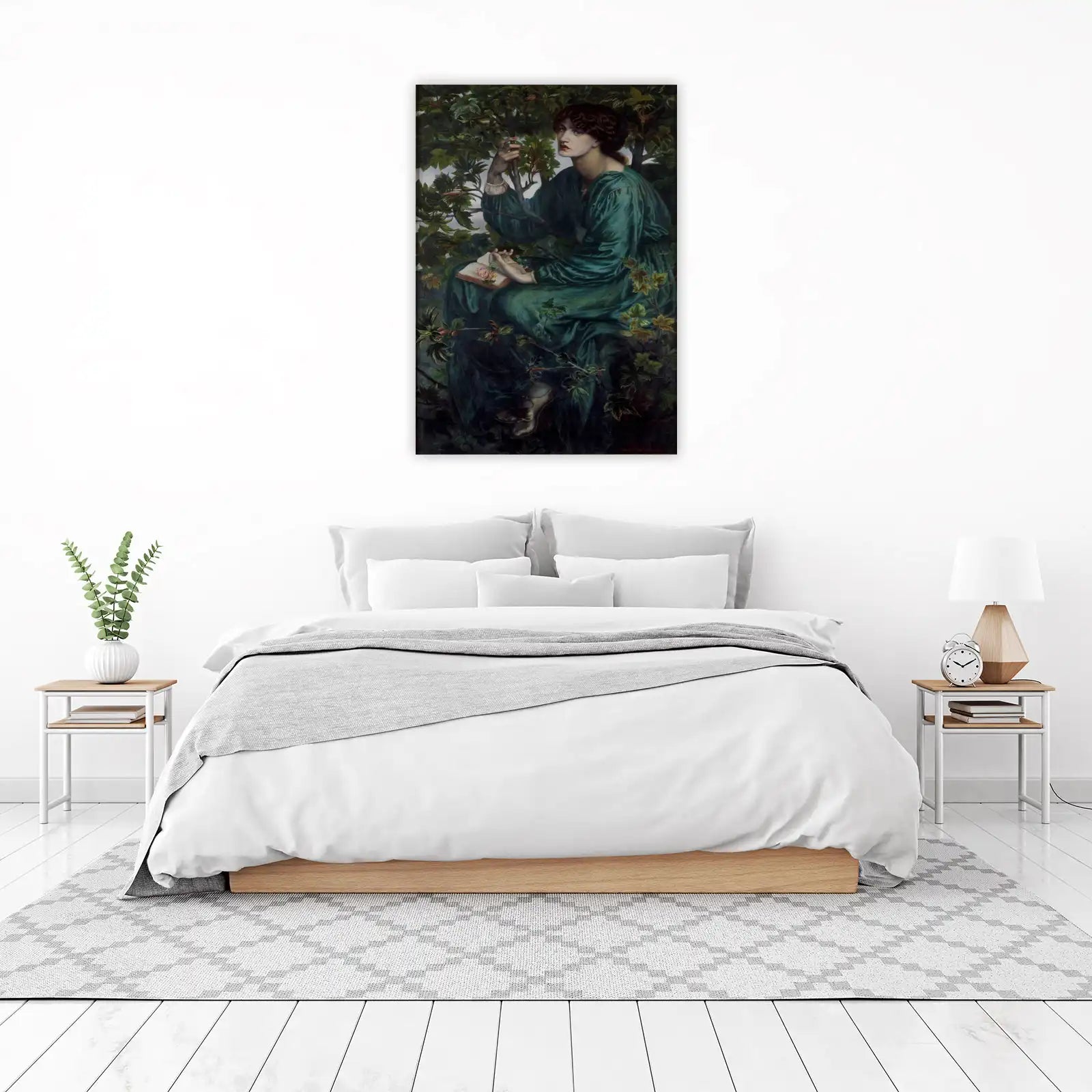 Victorian Serenity Emerald Muse Wall Art