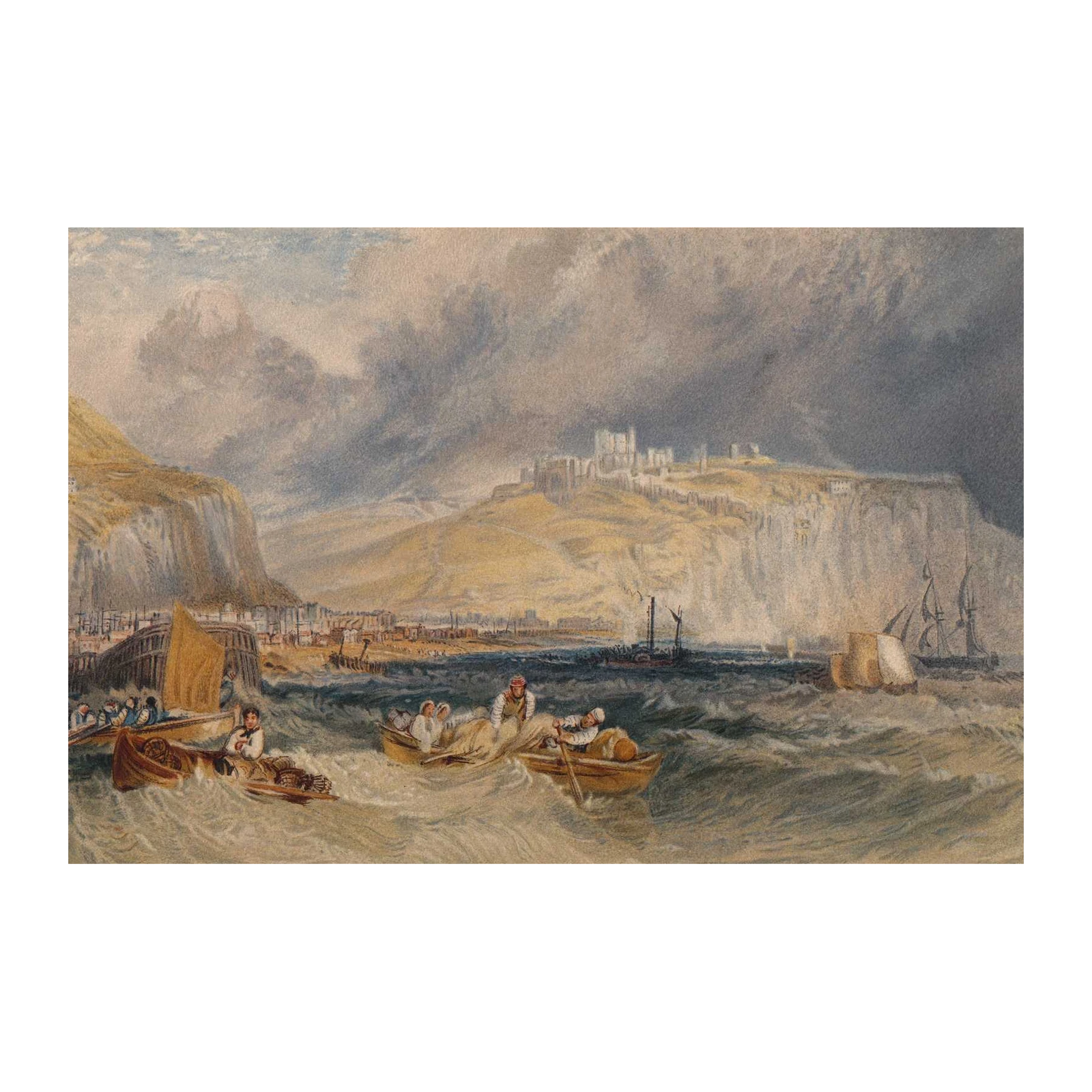 Coastal Seascape & Castle Wall Art
