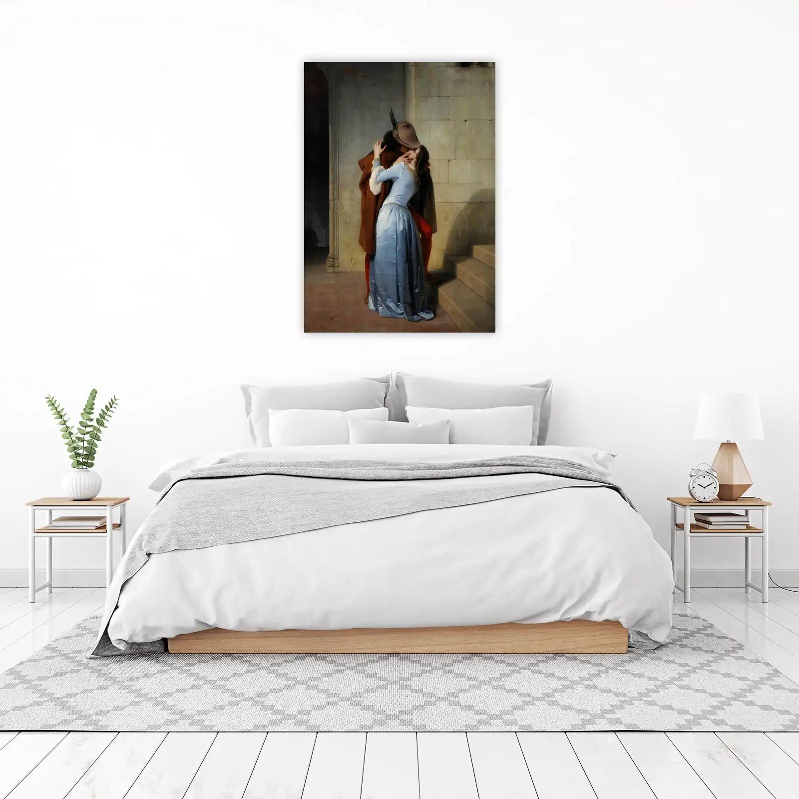 The Secret Kiss Embrace Wall Art