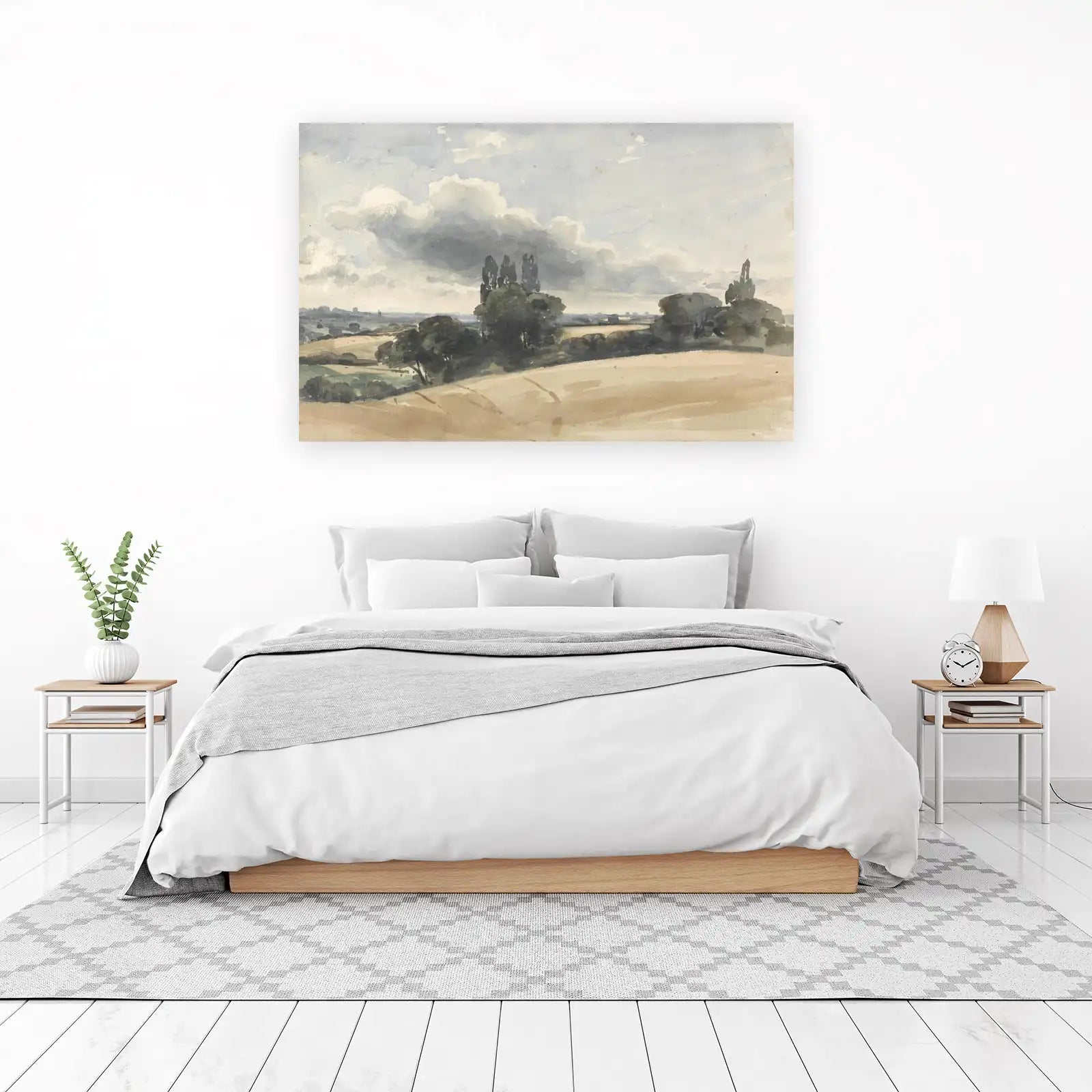 Serene Countryside Landscape Wall Art