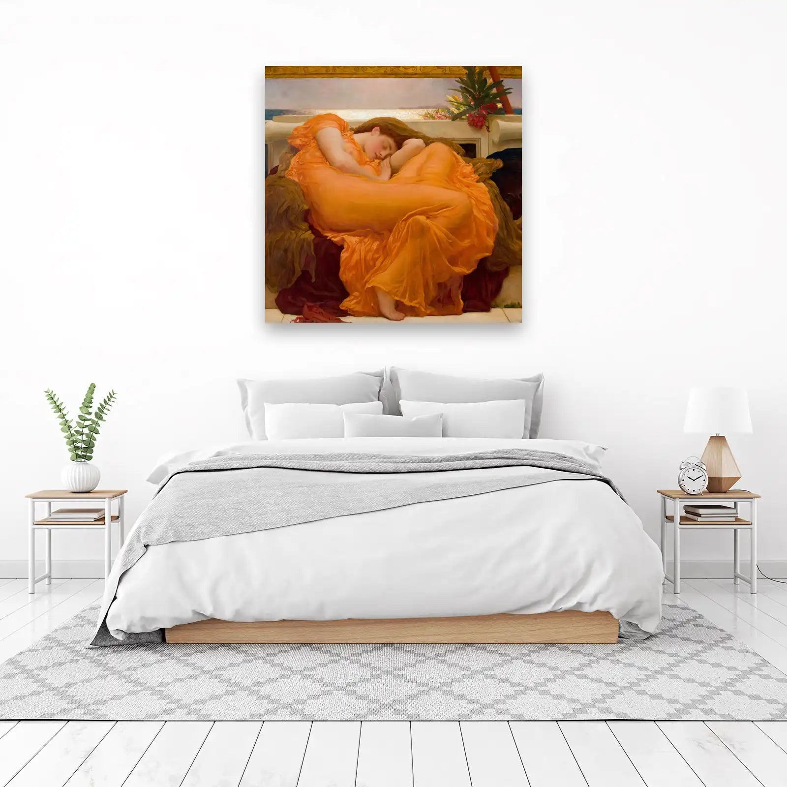 Victorian Dream Orange Gown Wall Art