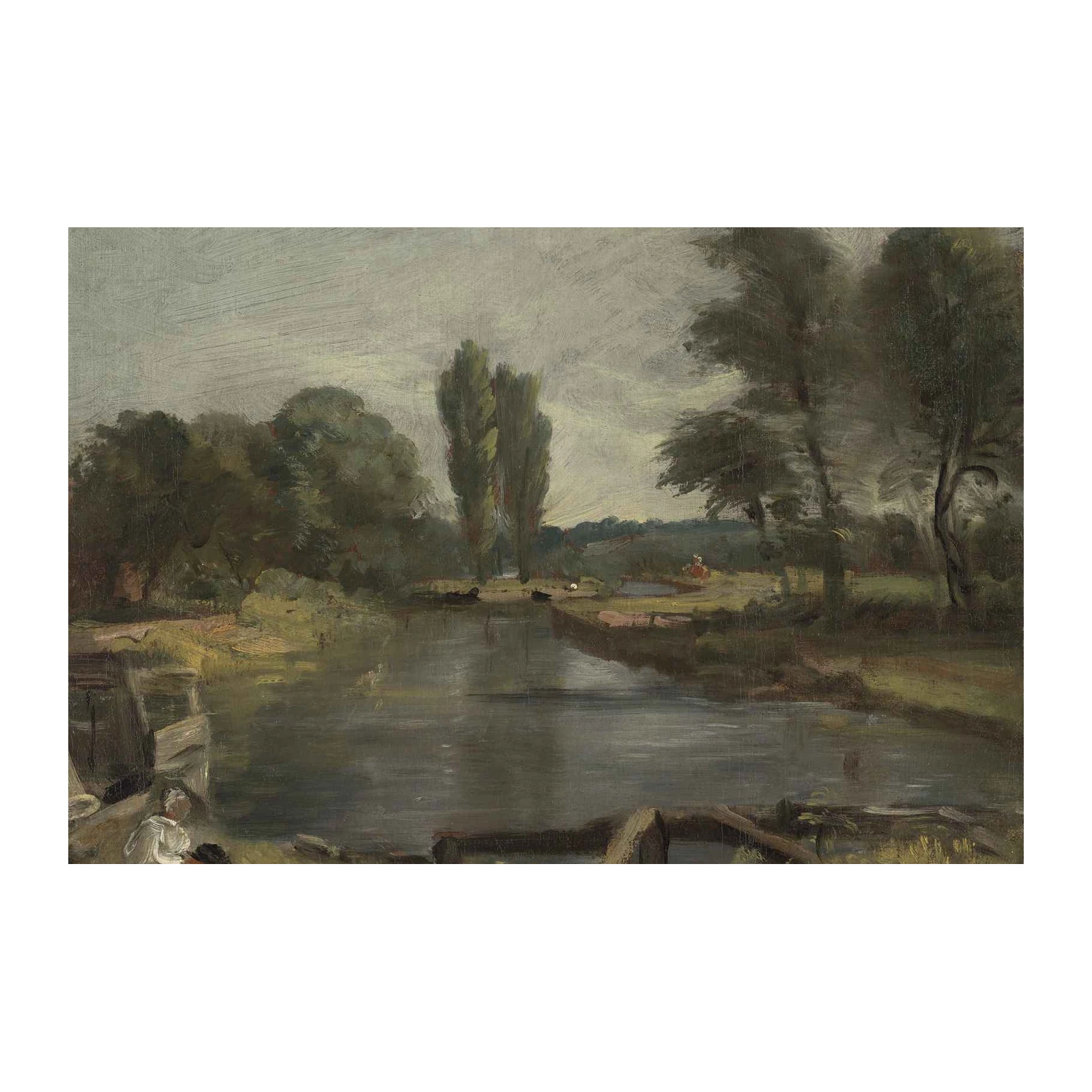 Serene Canal Landscape Fine Art Wall Art