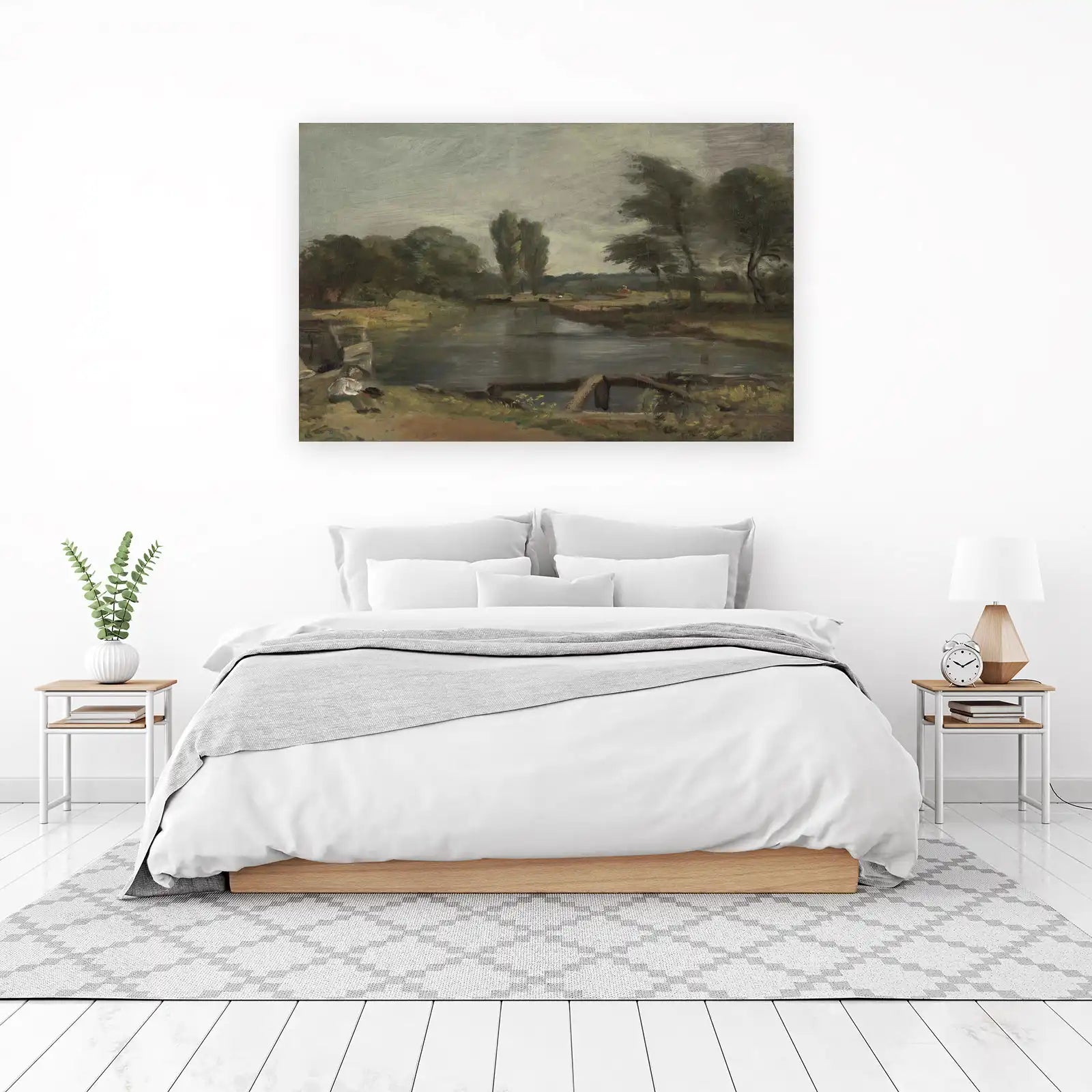 Serene Canal Landscape Fine Art Wall Art