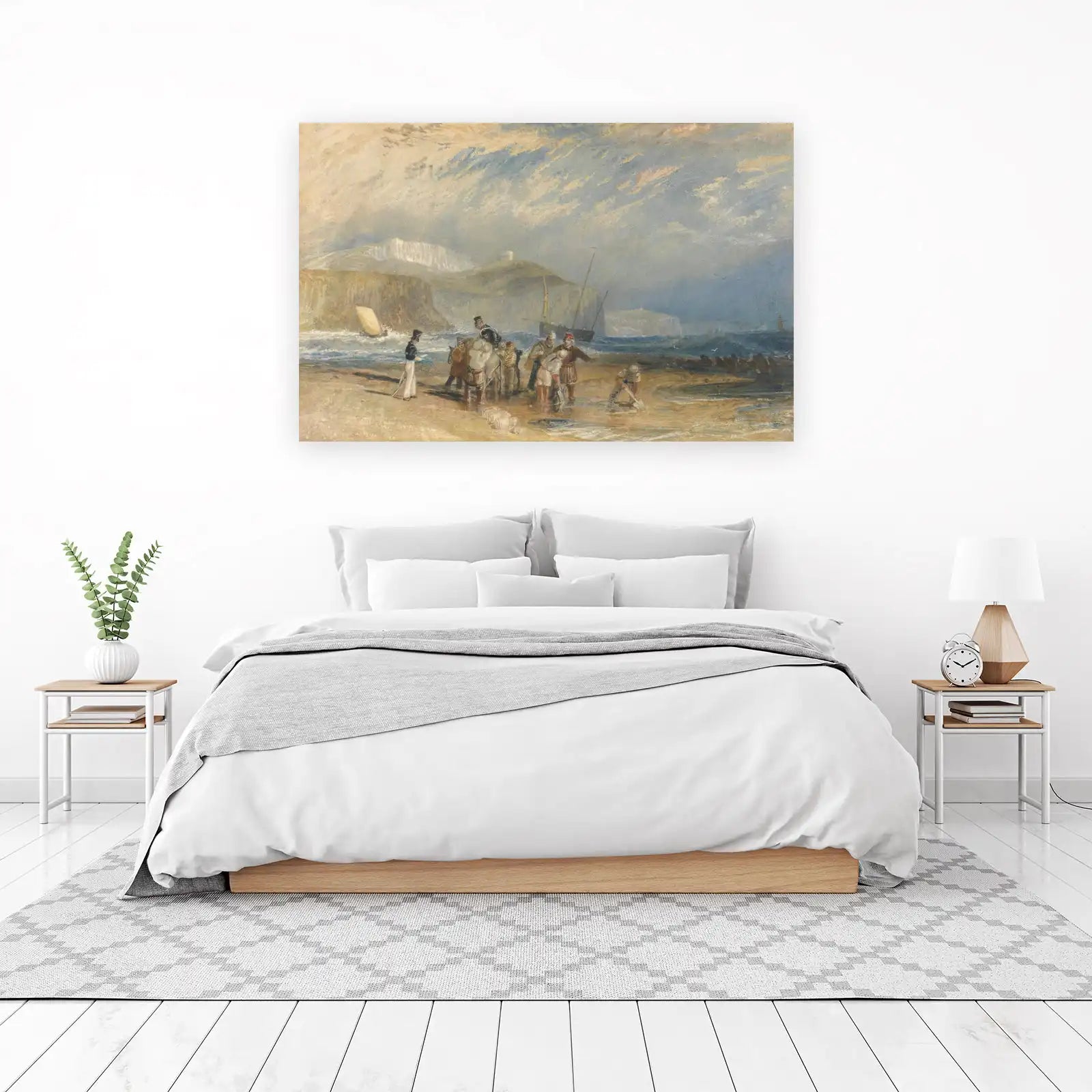 Romantic Coastal Scene Beach Art Wall Art