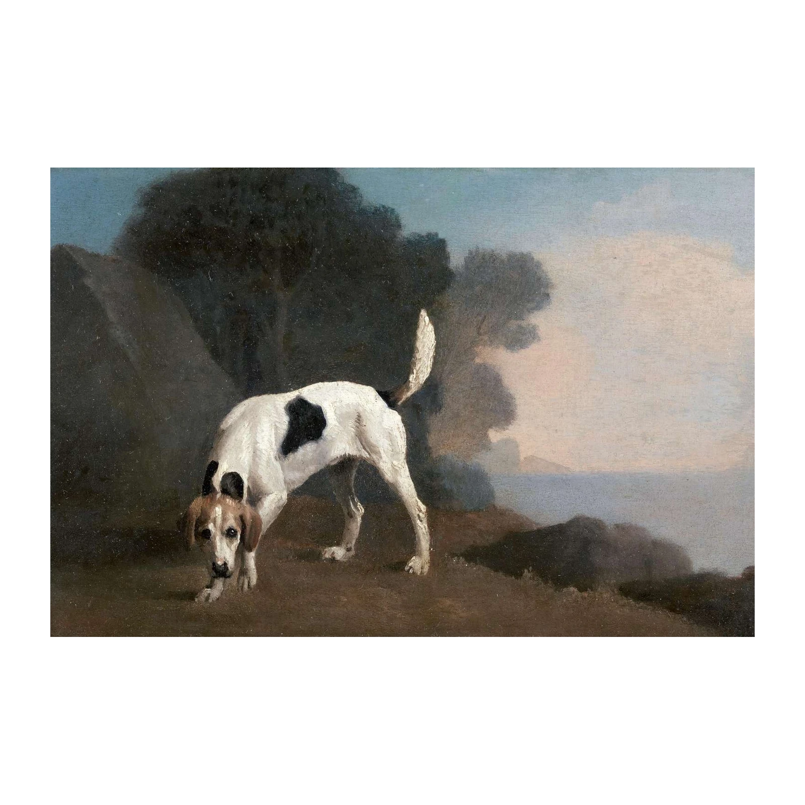 Loyal Hound Landscape Dog Wall Art