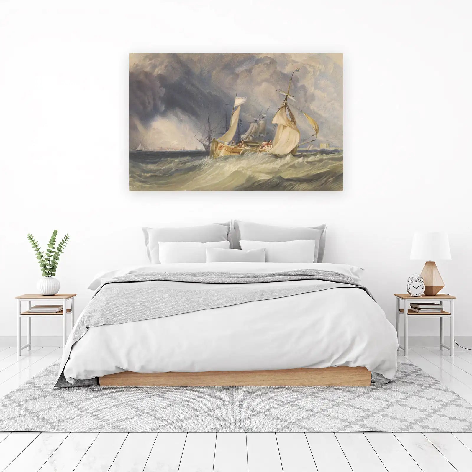 Dramatic Seascape Sailing Ship Wall Art