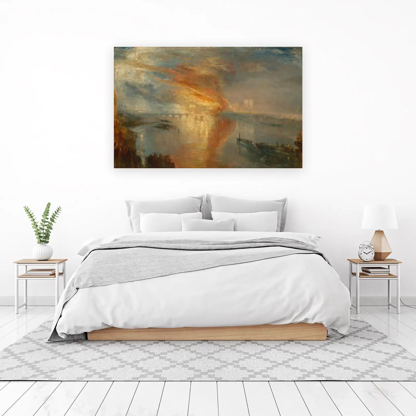 Dramatic Fire on Thames Wall Art