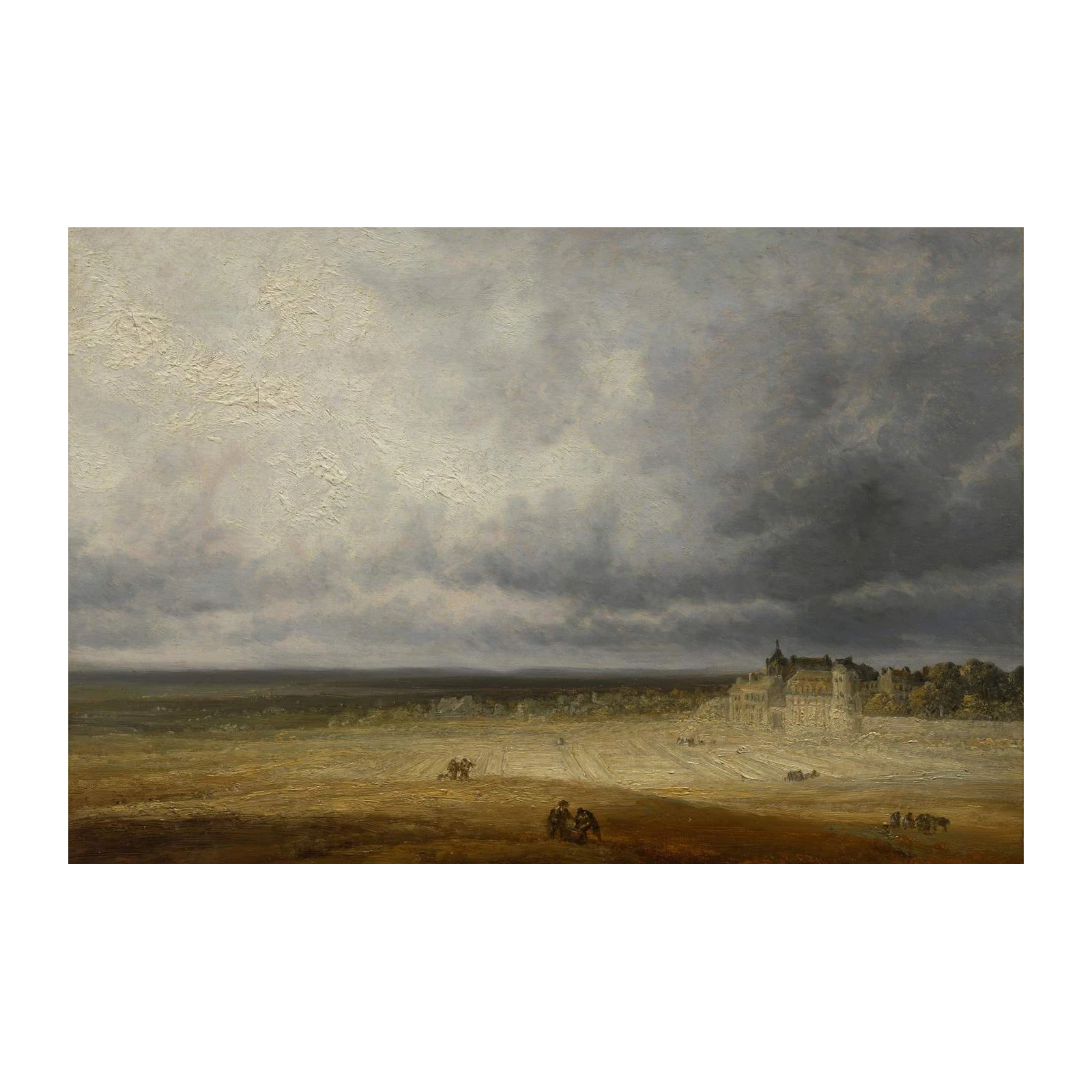 Dramatic Landscape with Chateau Wall Art