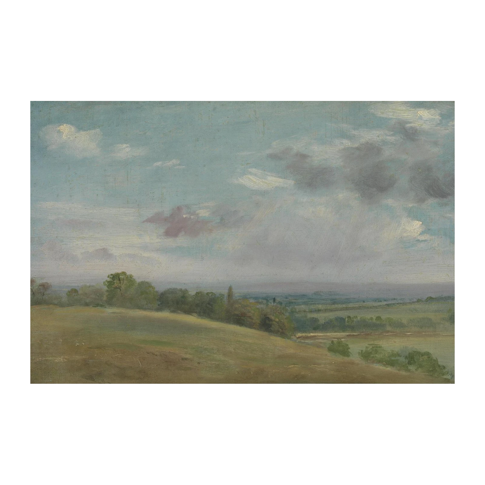 Serene English Countryside Landscape Wall Art